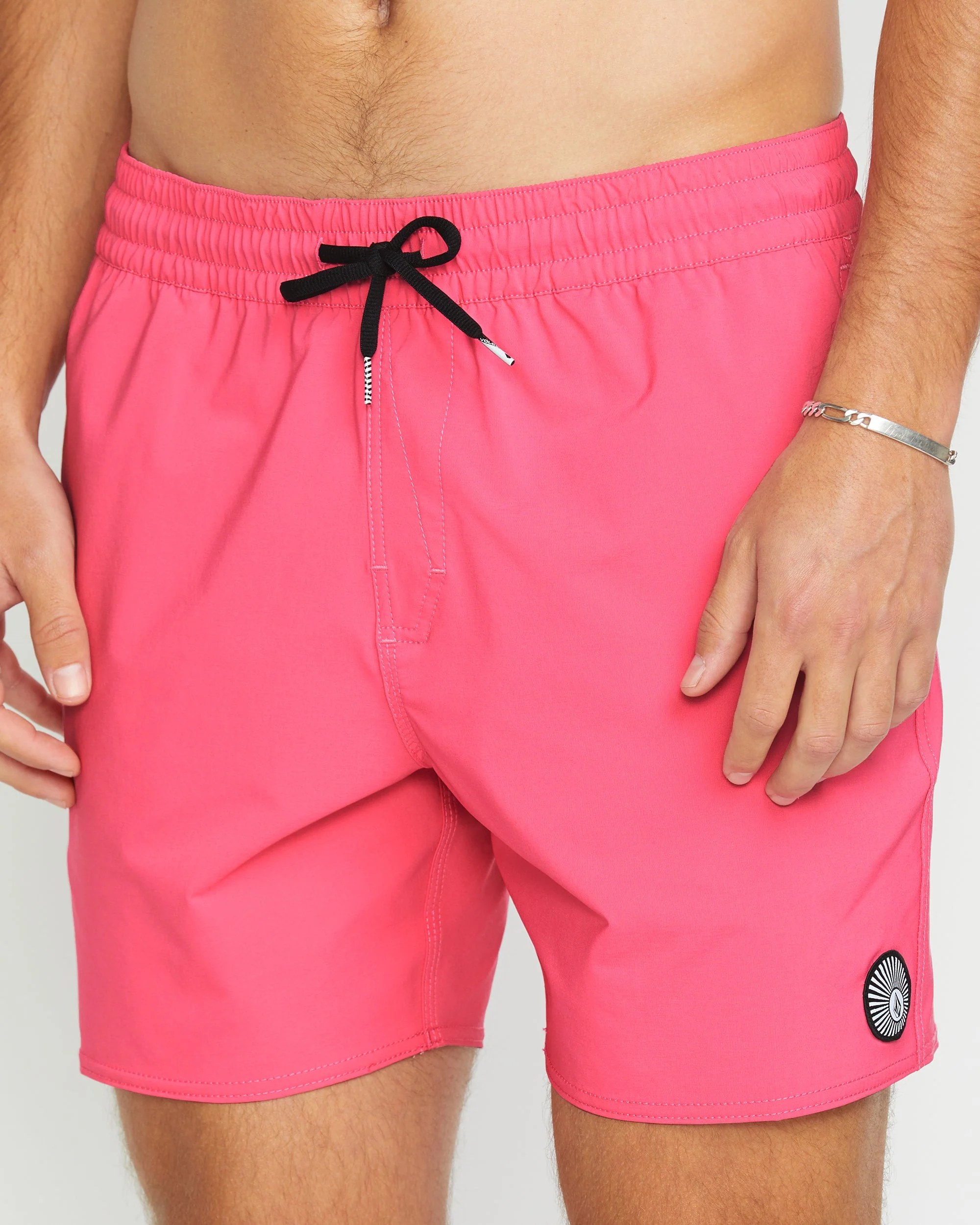 Lido Solid Trunk 16" Boardshort - NEON PINK - Image 3