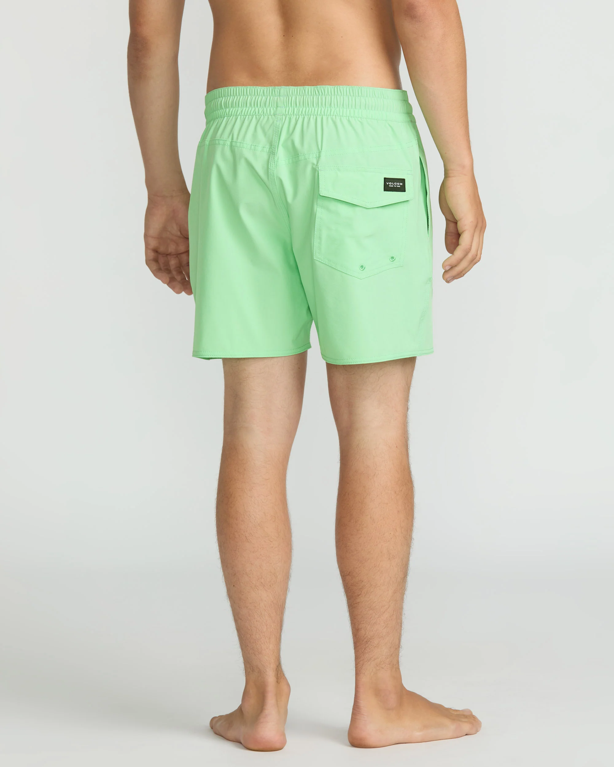 Lido Solid Trunk 16" Boardshort - Jade Cream - Image 2