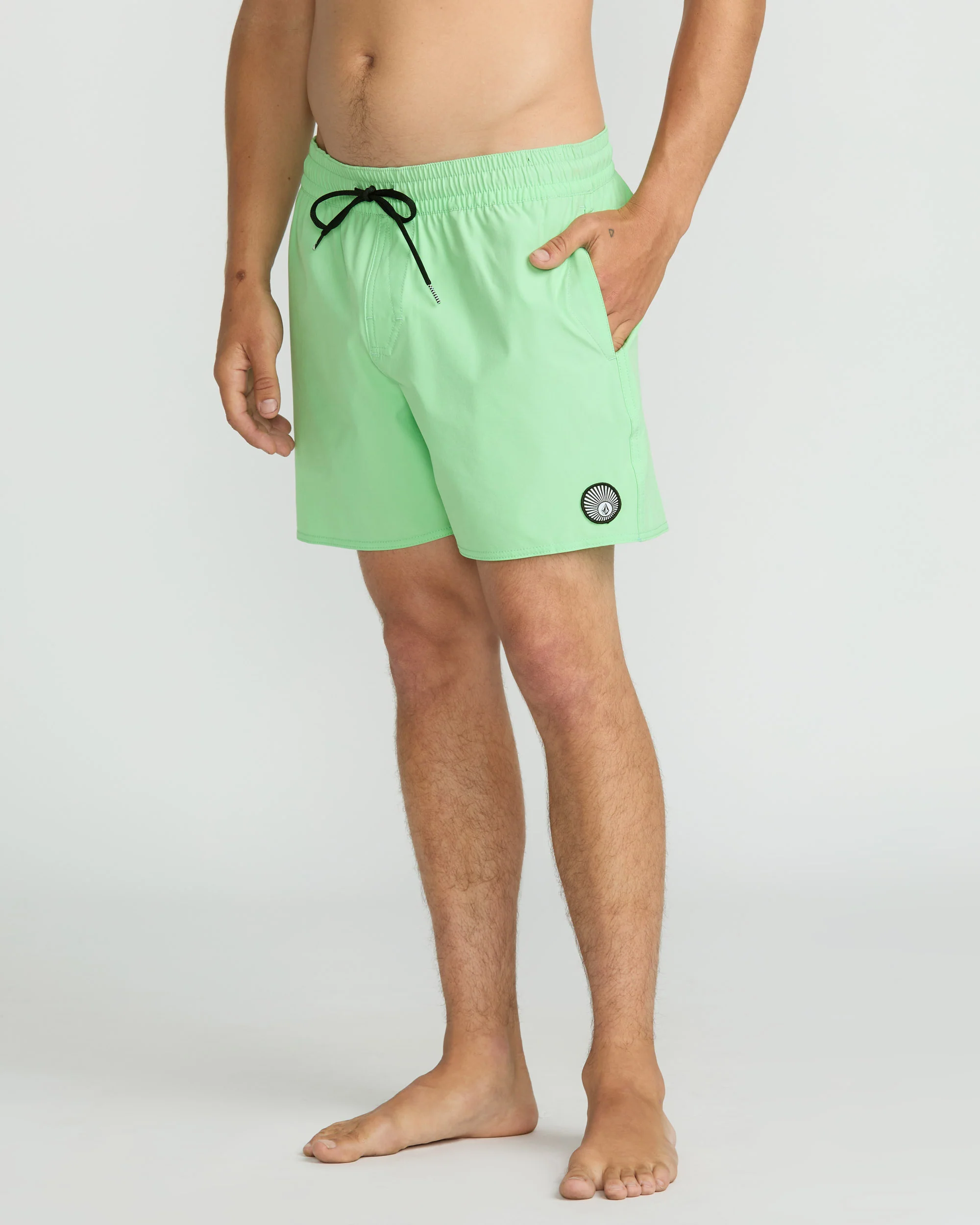 Lido Solid Trunk 16" Boardshort - Jade Cream - Image 5