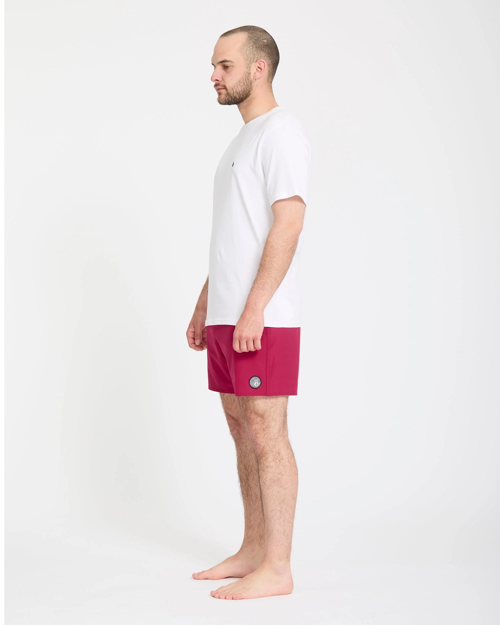 Lido Solid Trunk 16" Boardshort - Sangria - Image 6