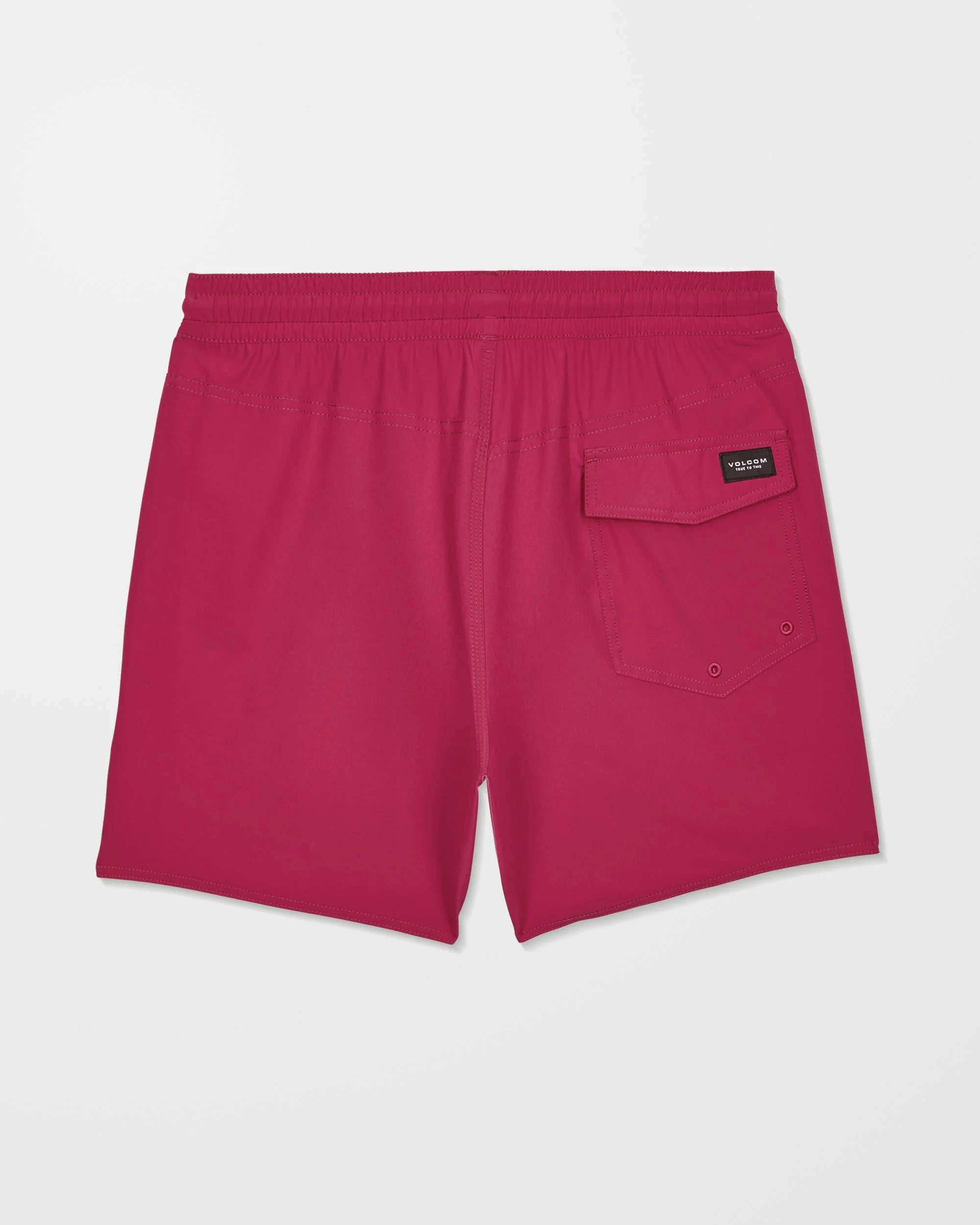 Lido Solid Trunk 16" Boardshort - Sangria - Image 9