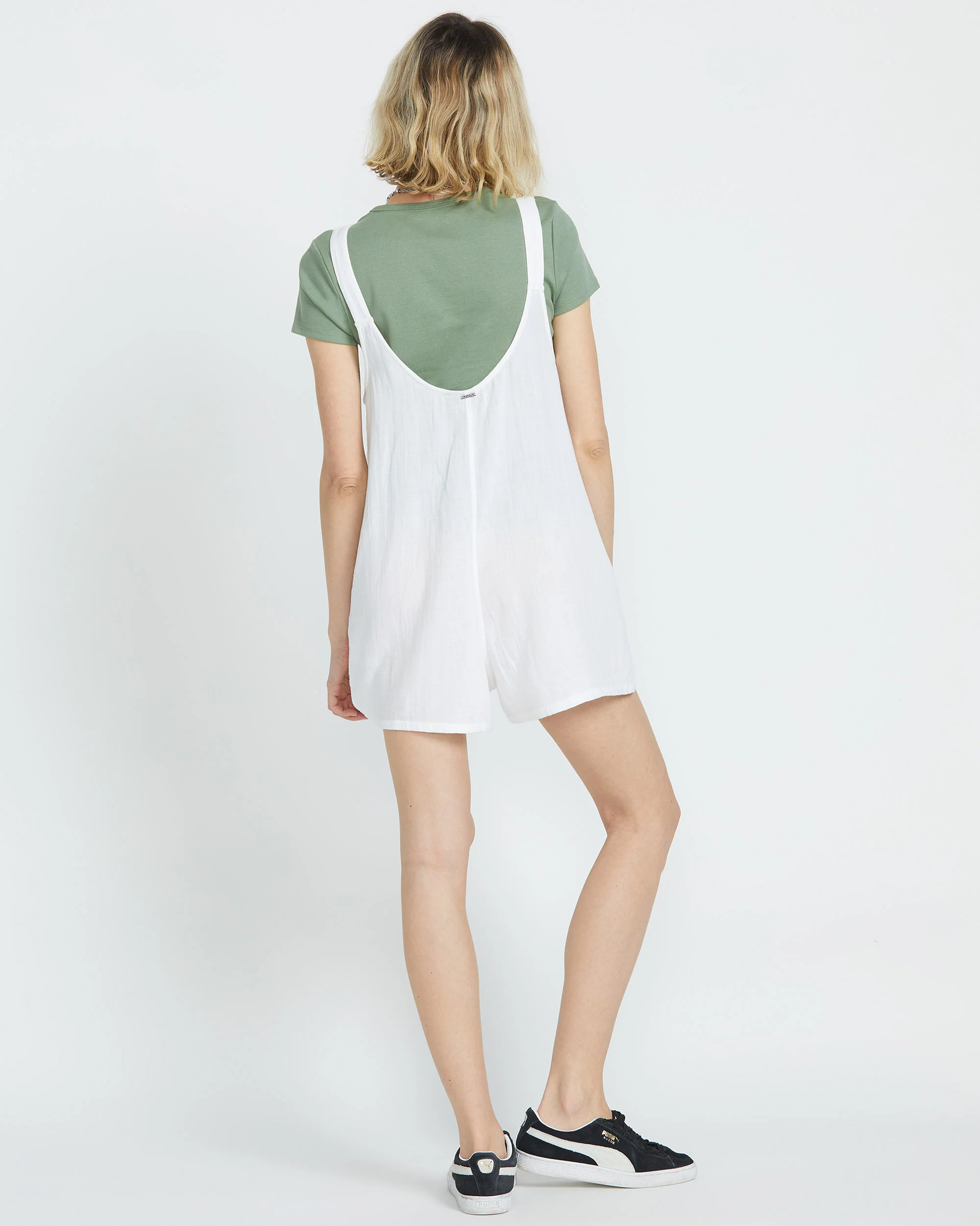 Lil Tie Strap Romper - WHITE - Image 2