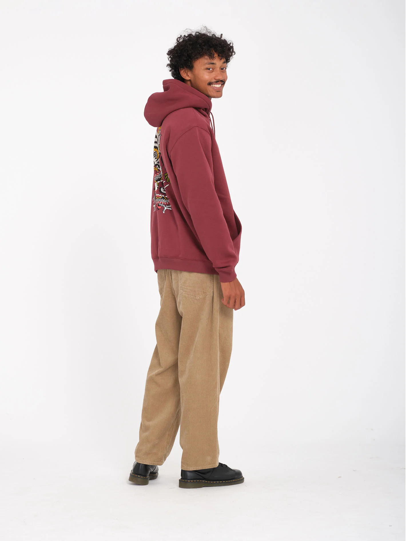 Lintell Classic Hoodie - Merlot - Image 8