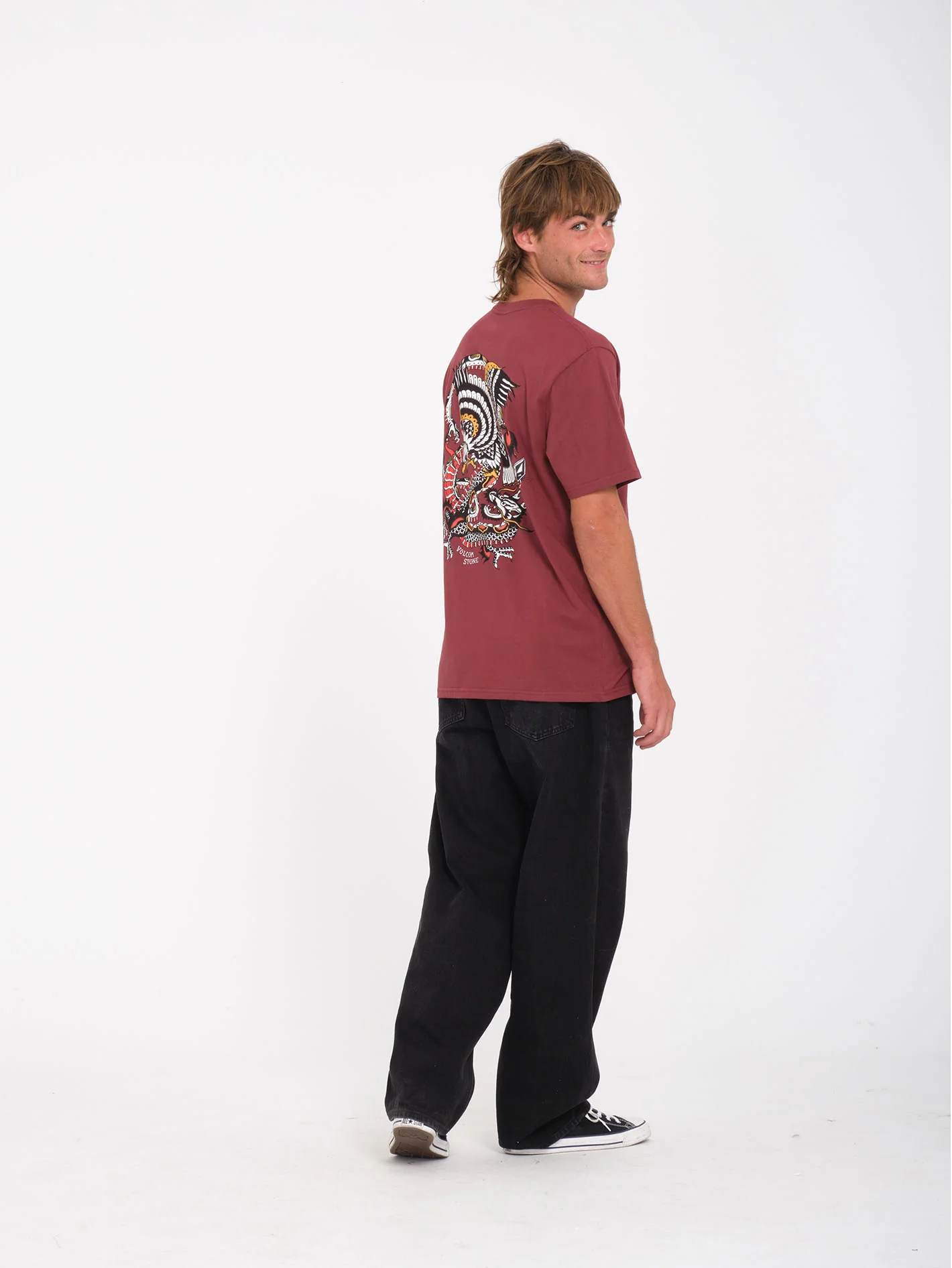 Lintell Classic T-Shirt - Merlot - Image 9