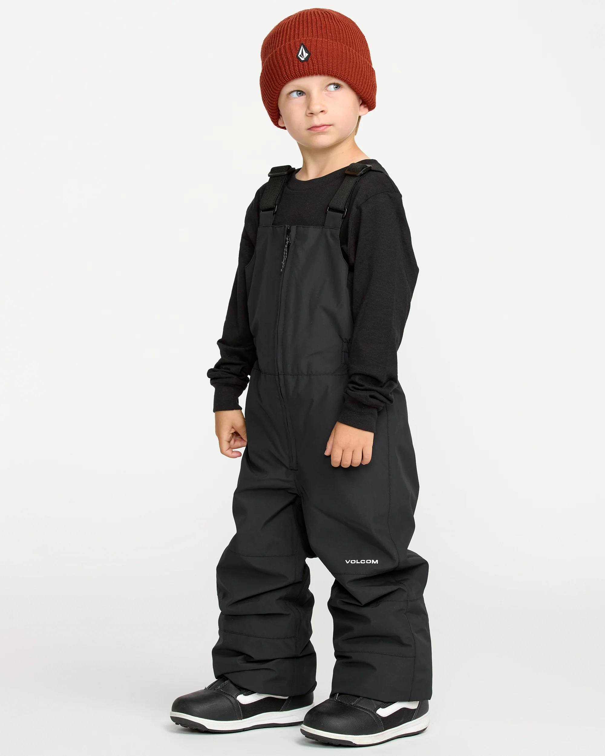 Little Flurry Insulated Bib Overall - Black - Image 7