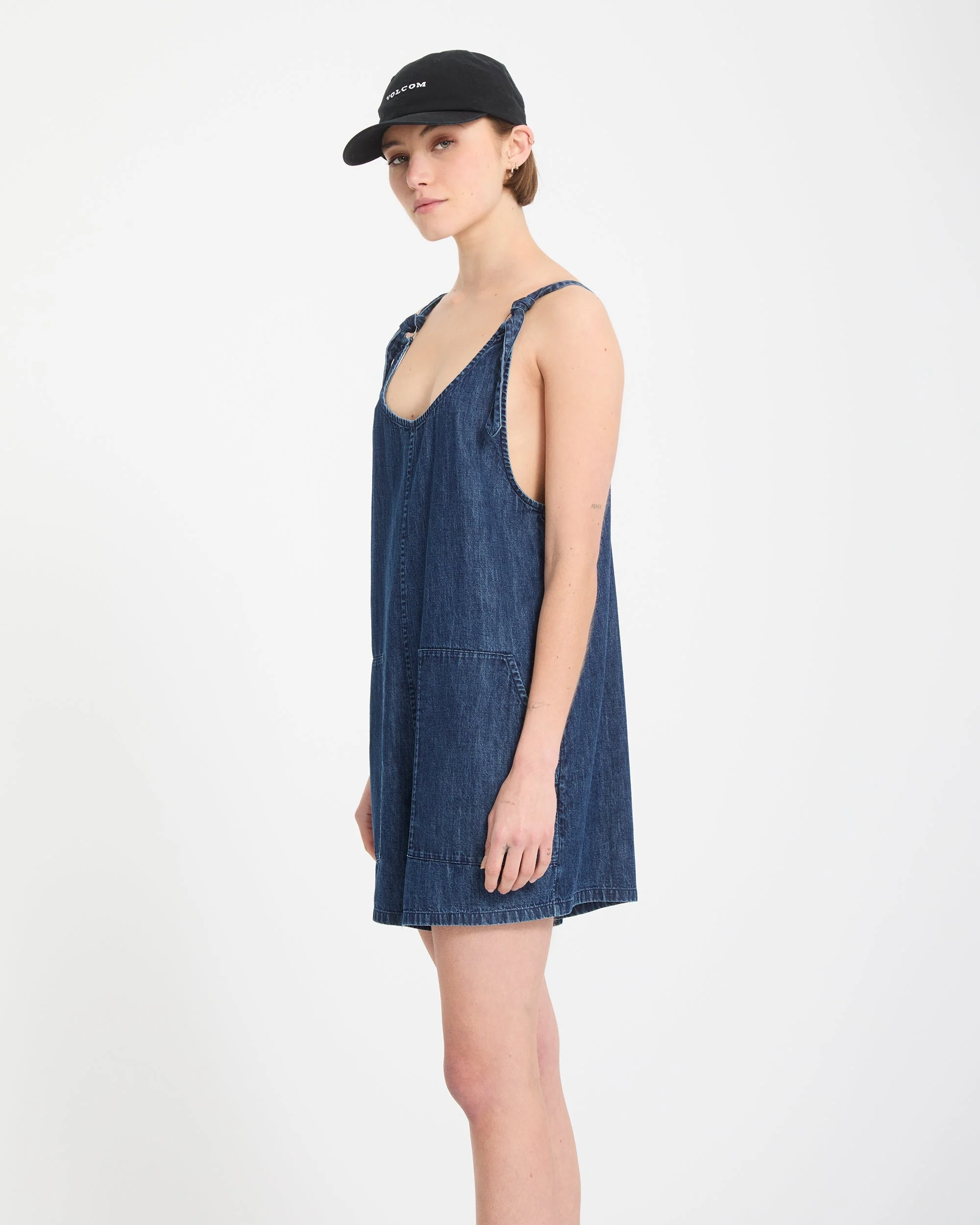 Lived In Short Romper - Deja Blue - Image 3