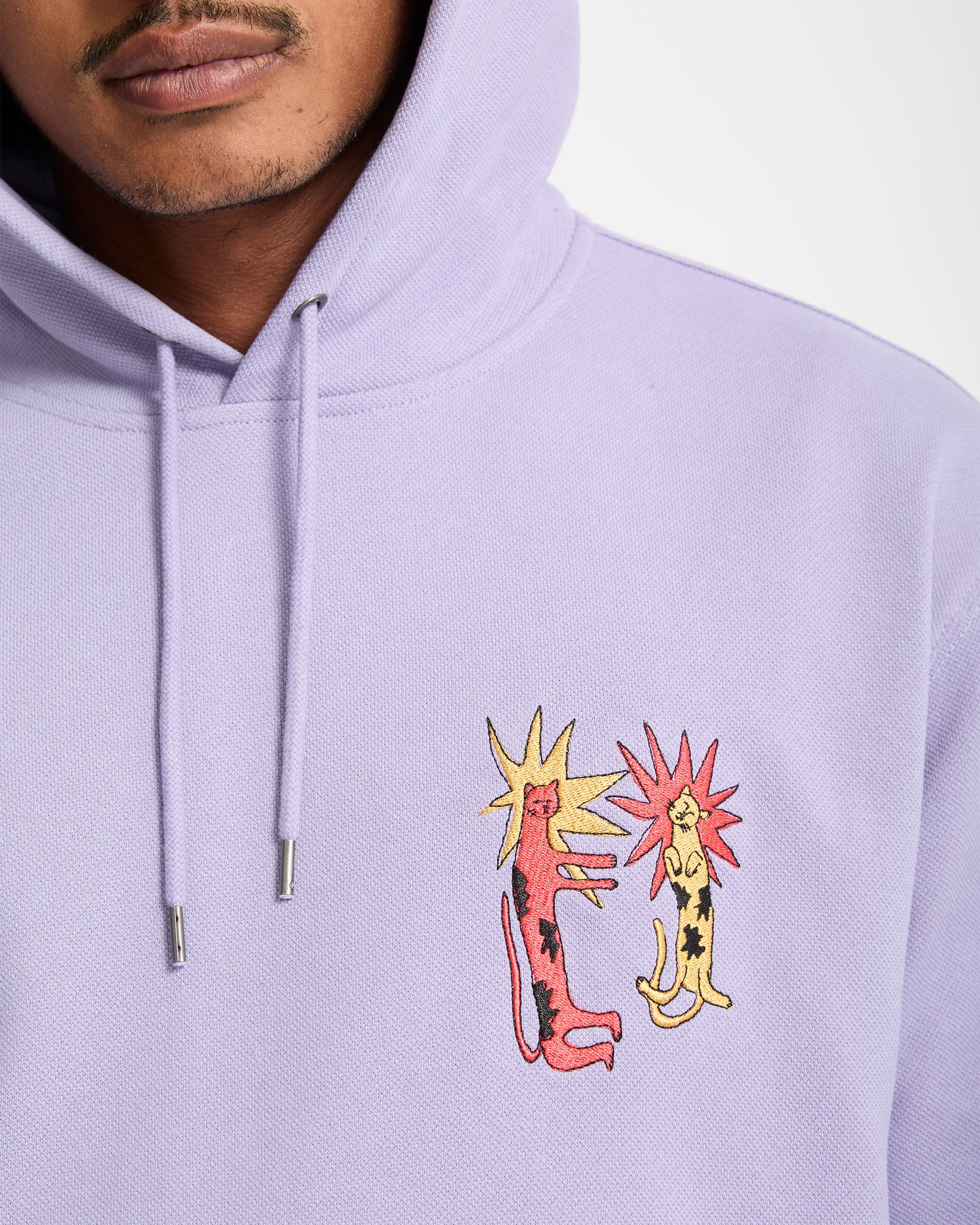 Longo Cats Hoodie - Purple Ash - Image 6