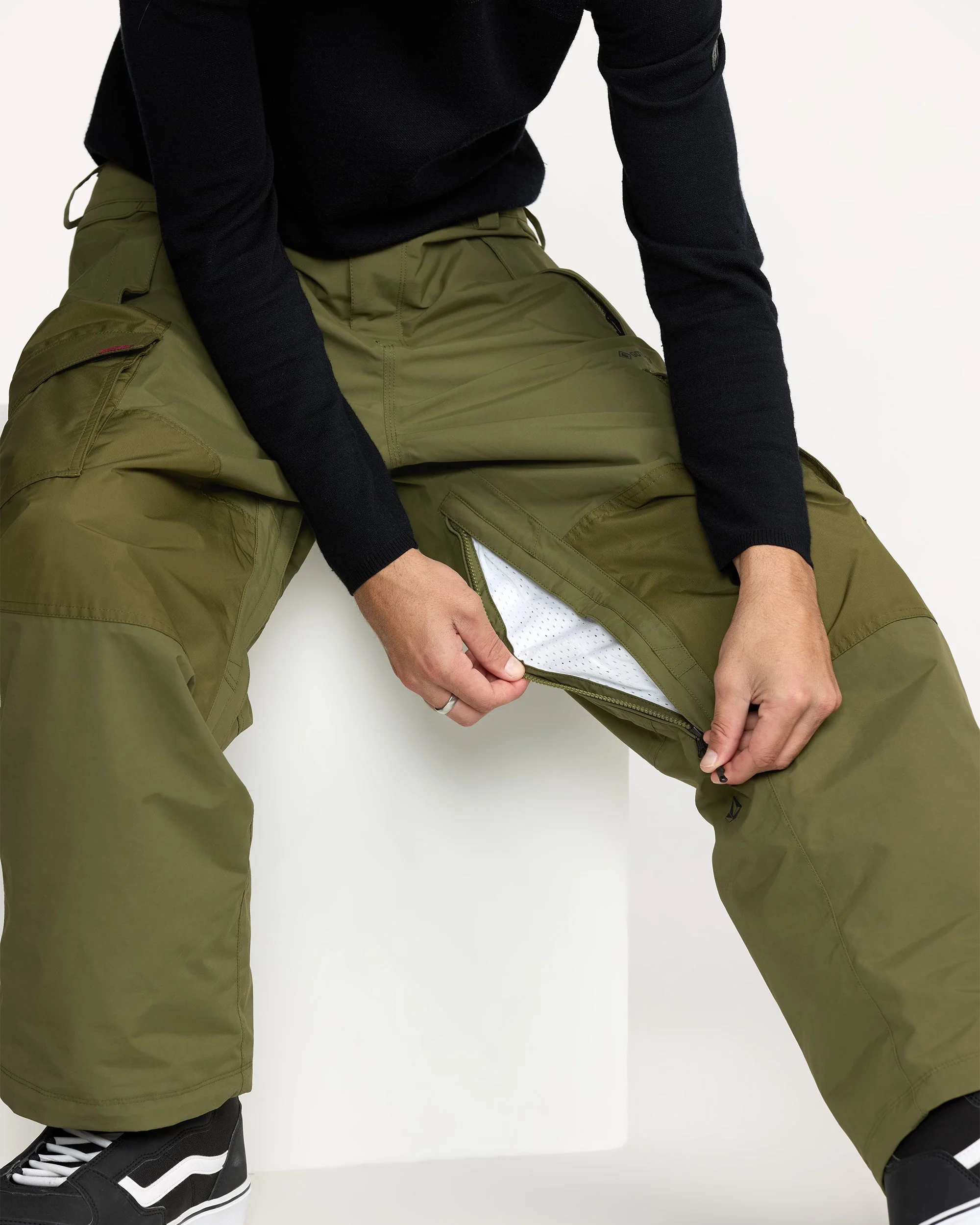 Longo Gore-Tex Trousers - Dark Olive - Image 7