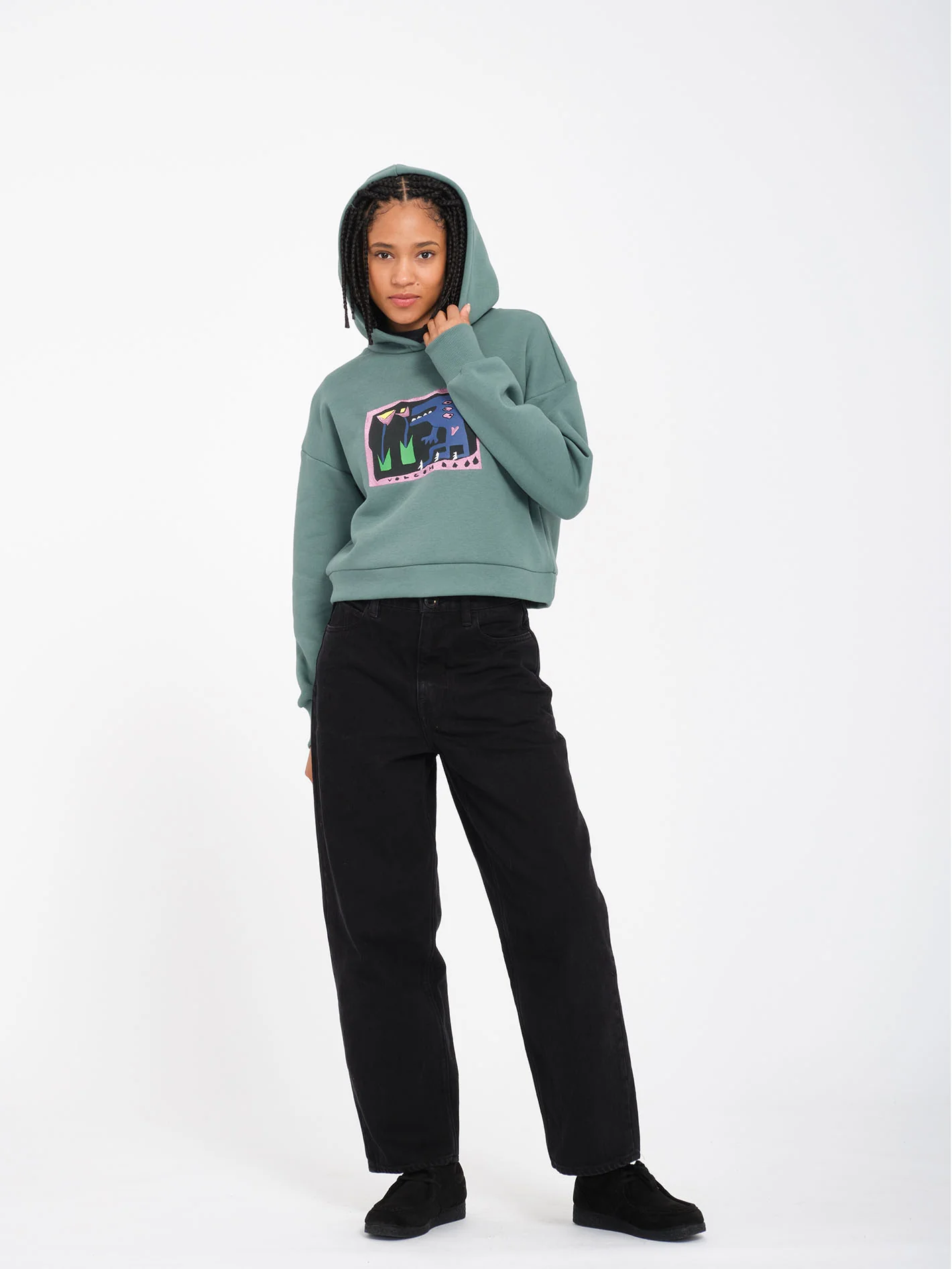 Longo Hoodie - Sea Green - Image 2