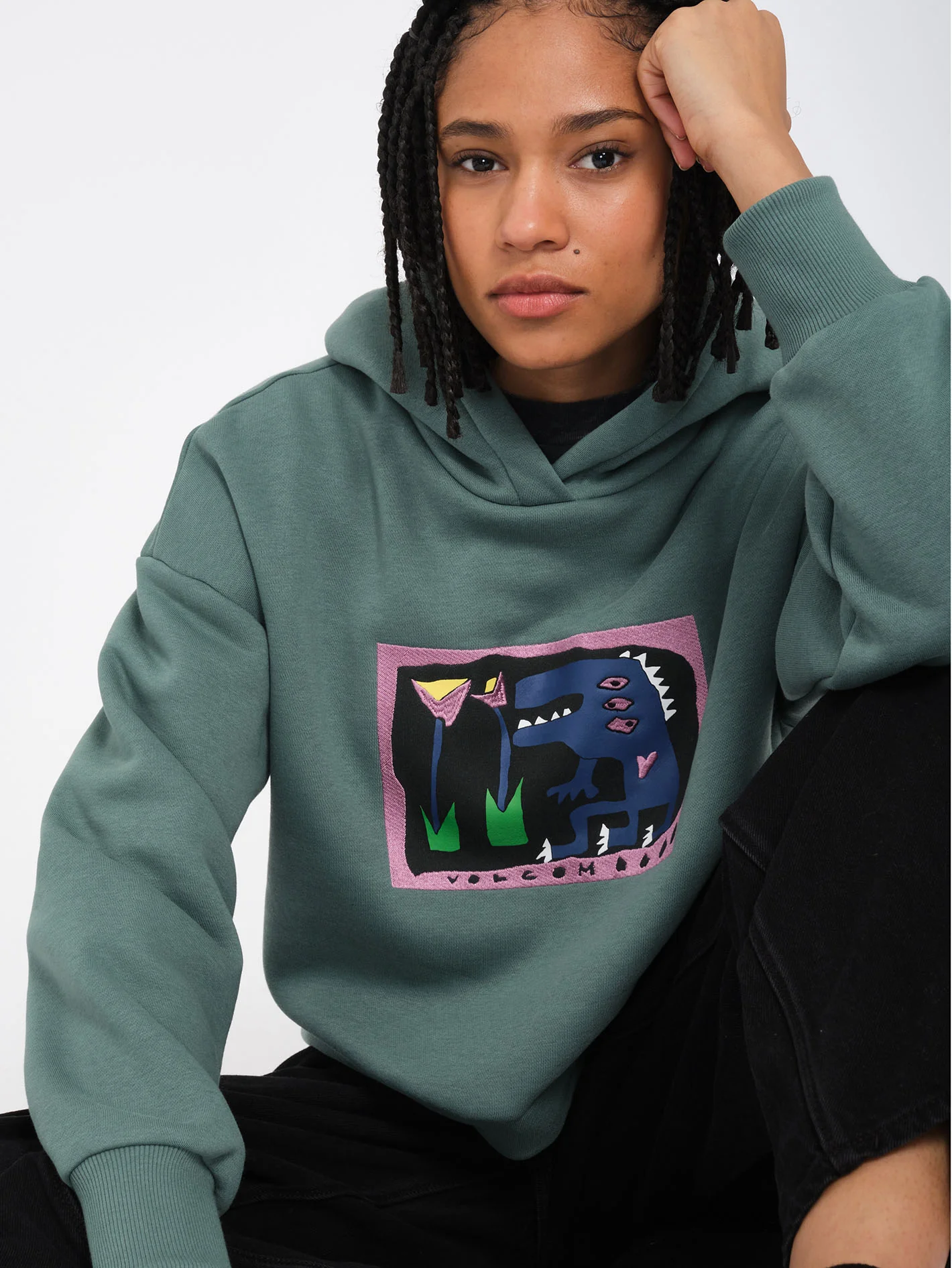 Longo Hoodie - Sea Green - Image 3