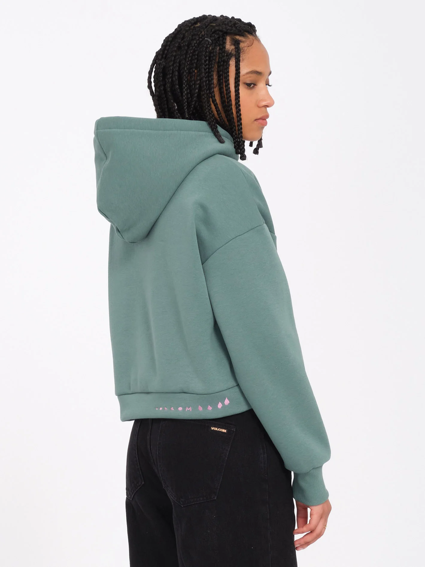 Longo Hoodie - Sea Green - Image 4