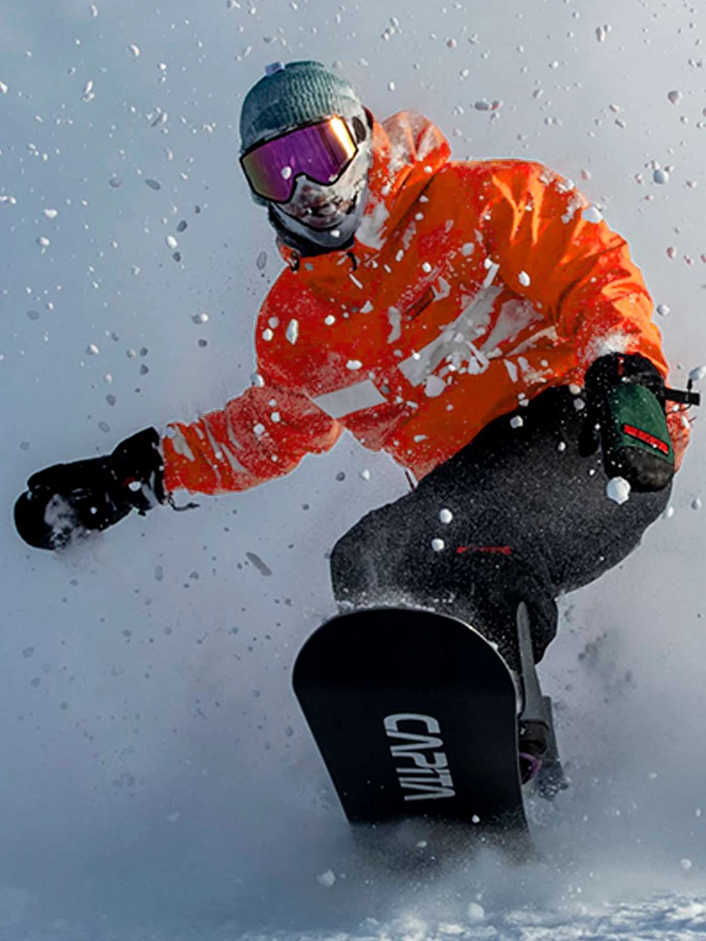 Longo Pullover Jacket - Orange Shock - Image 2