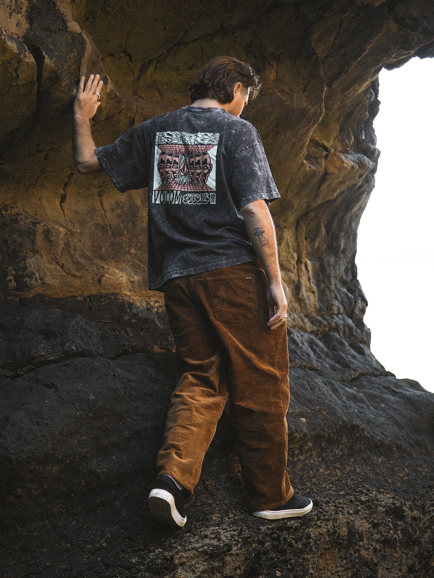 Lurking About Corduroy Trousers - RUBBER - Image 2
