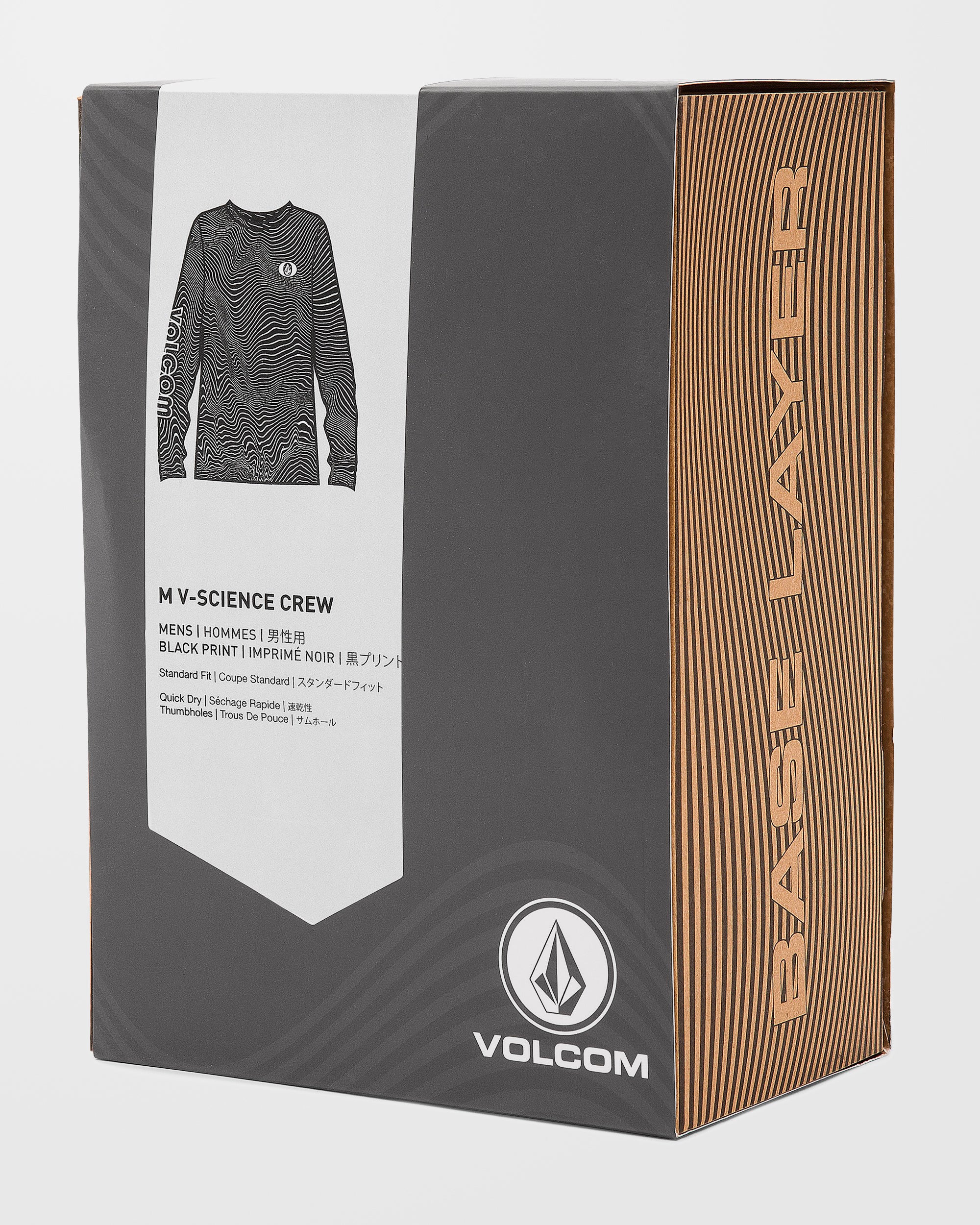 M V-Science Base Layer Top - Black Print - Image 3