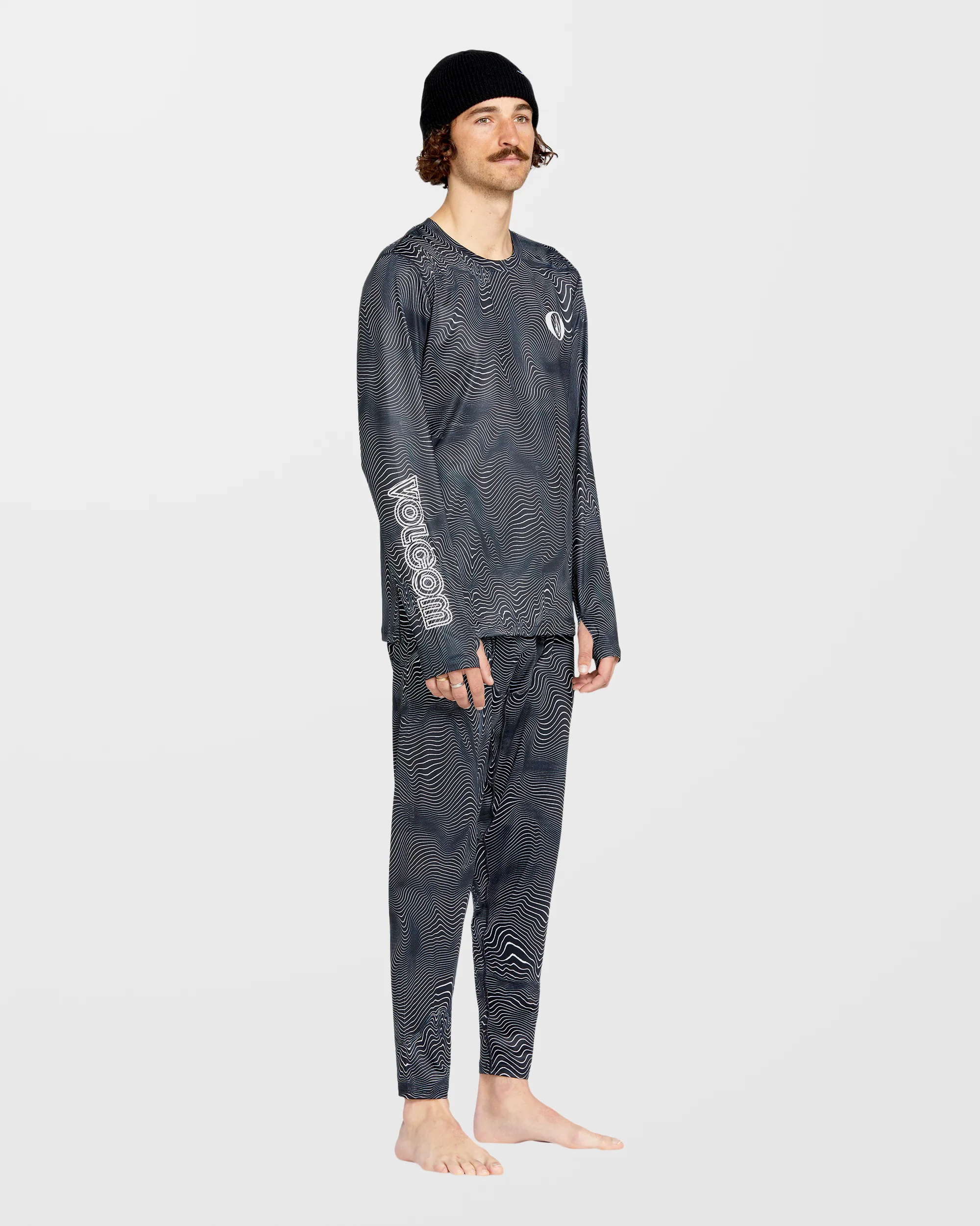 M V-Science Base Layer Trousers - Black Print - Image 3