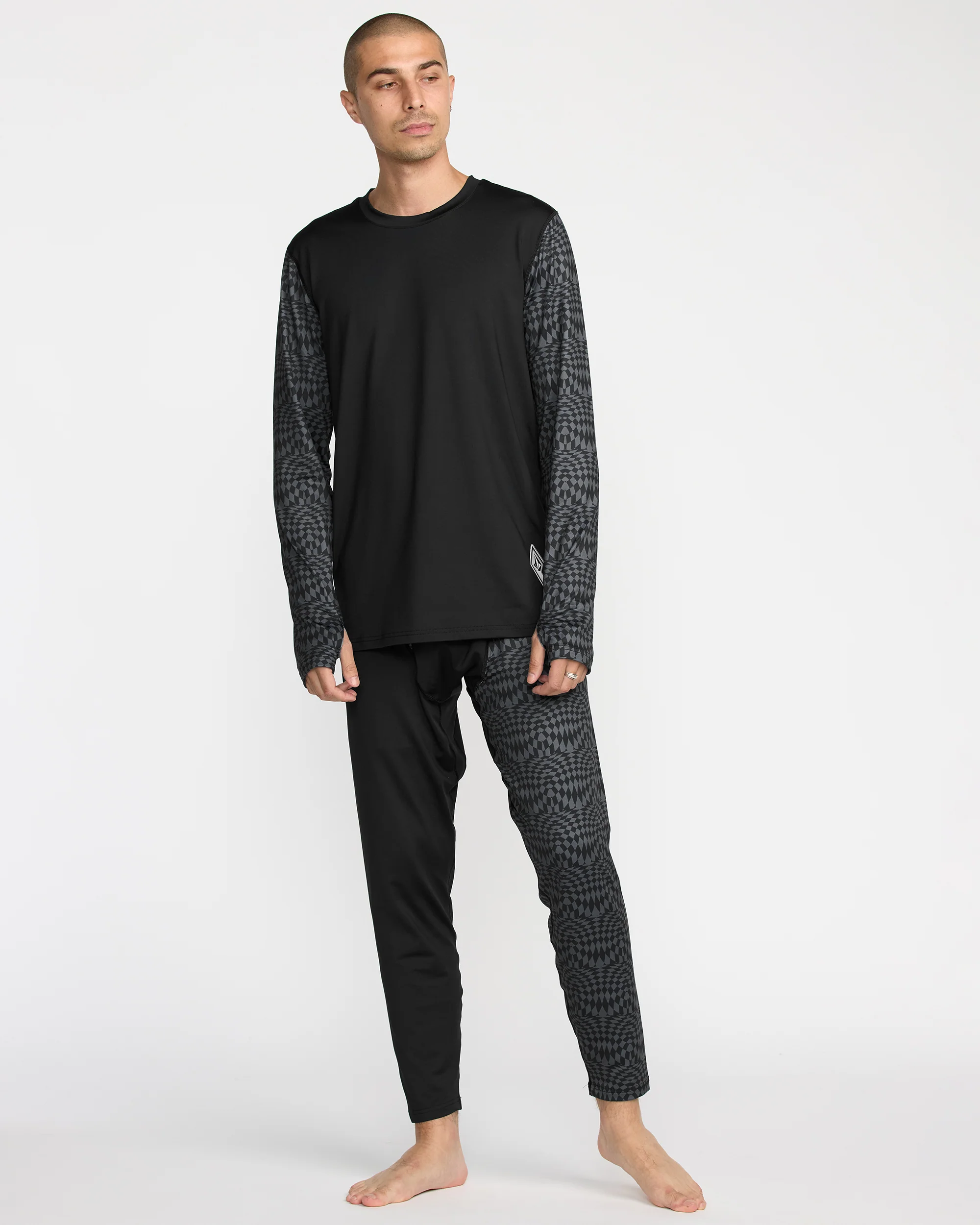 M V-Science Base Layer Trousers - Black/Charcoal - Image 3