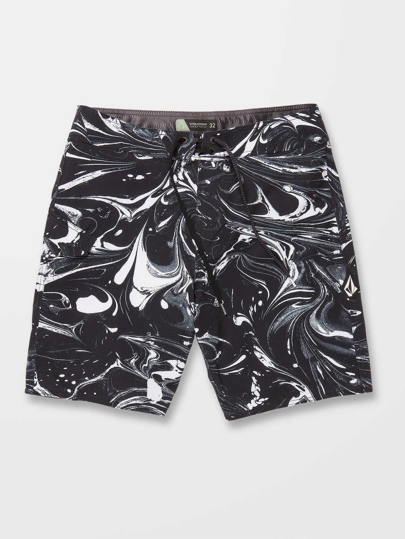 Marble Mod 19" Boardshort - BLACK - Image 3
