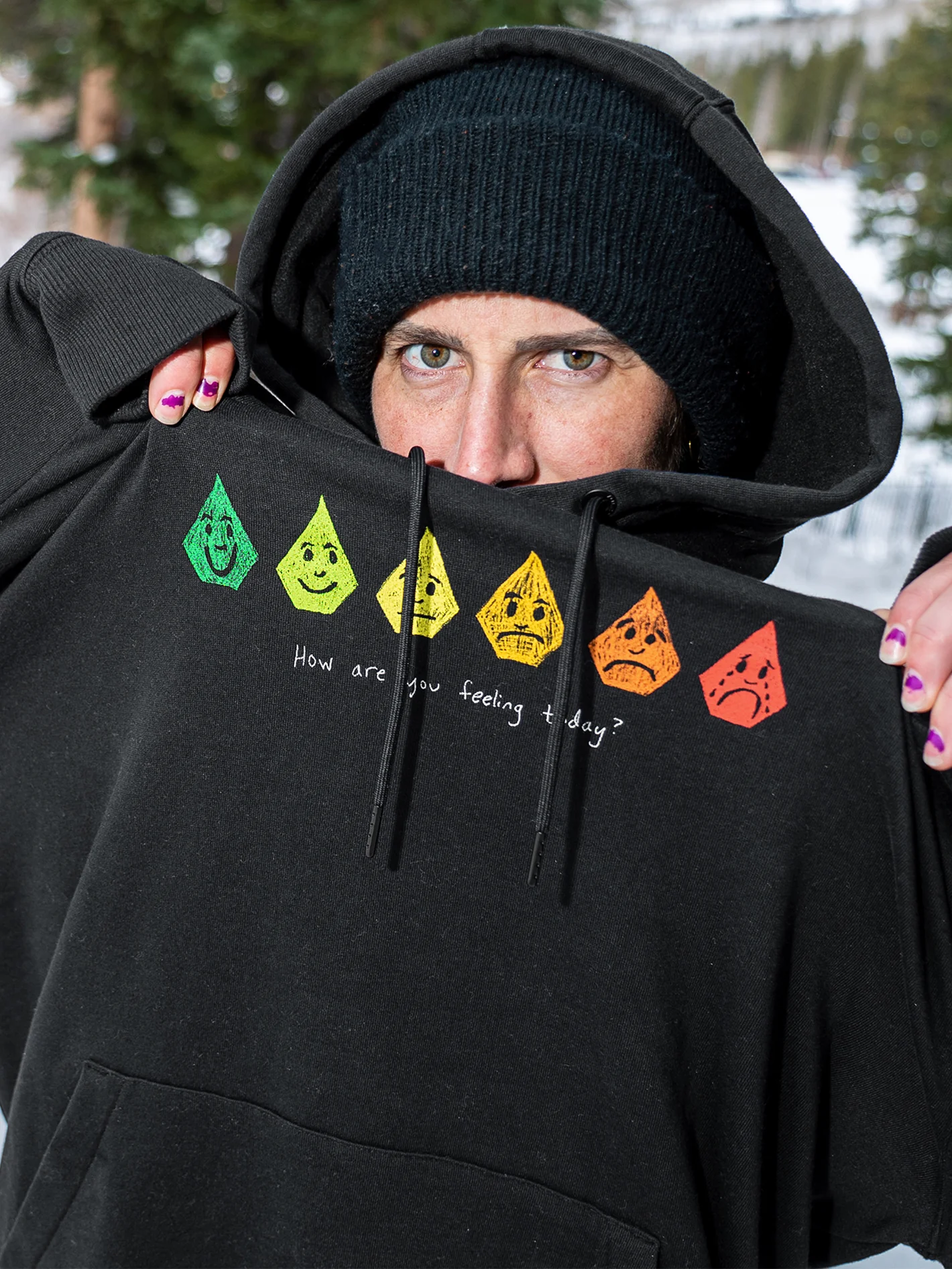 Melancon Hoodie - BLACK - Image 4