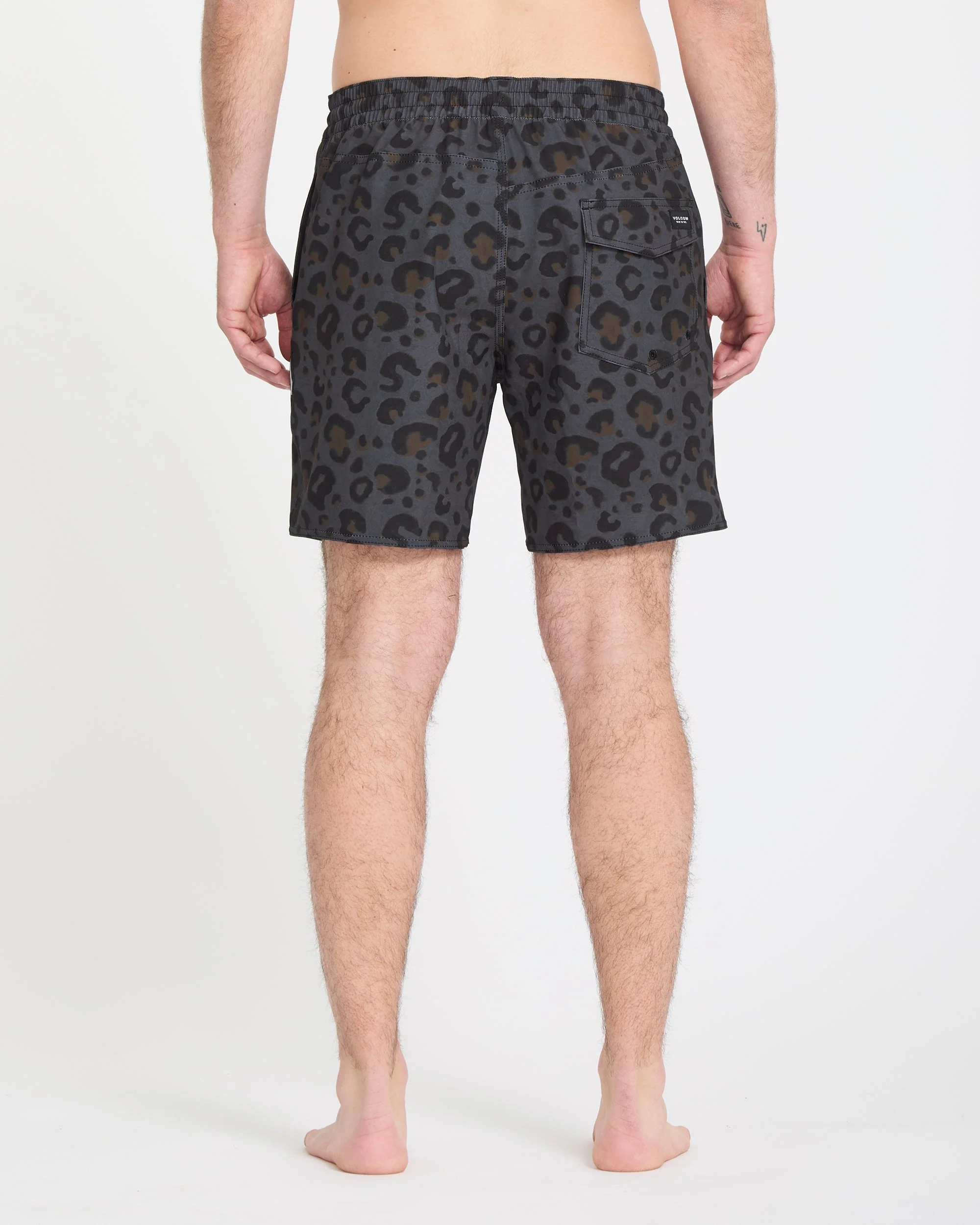 Melange Trunk 17" Boardshort - Asphalt Black - Image 2