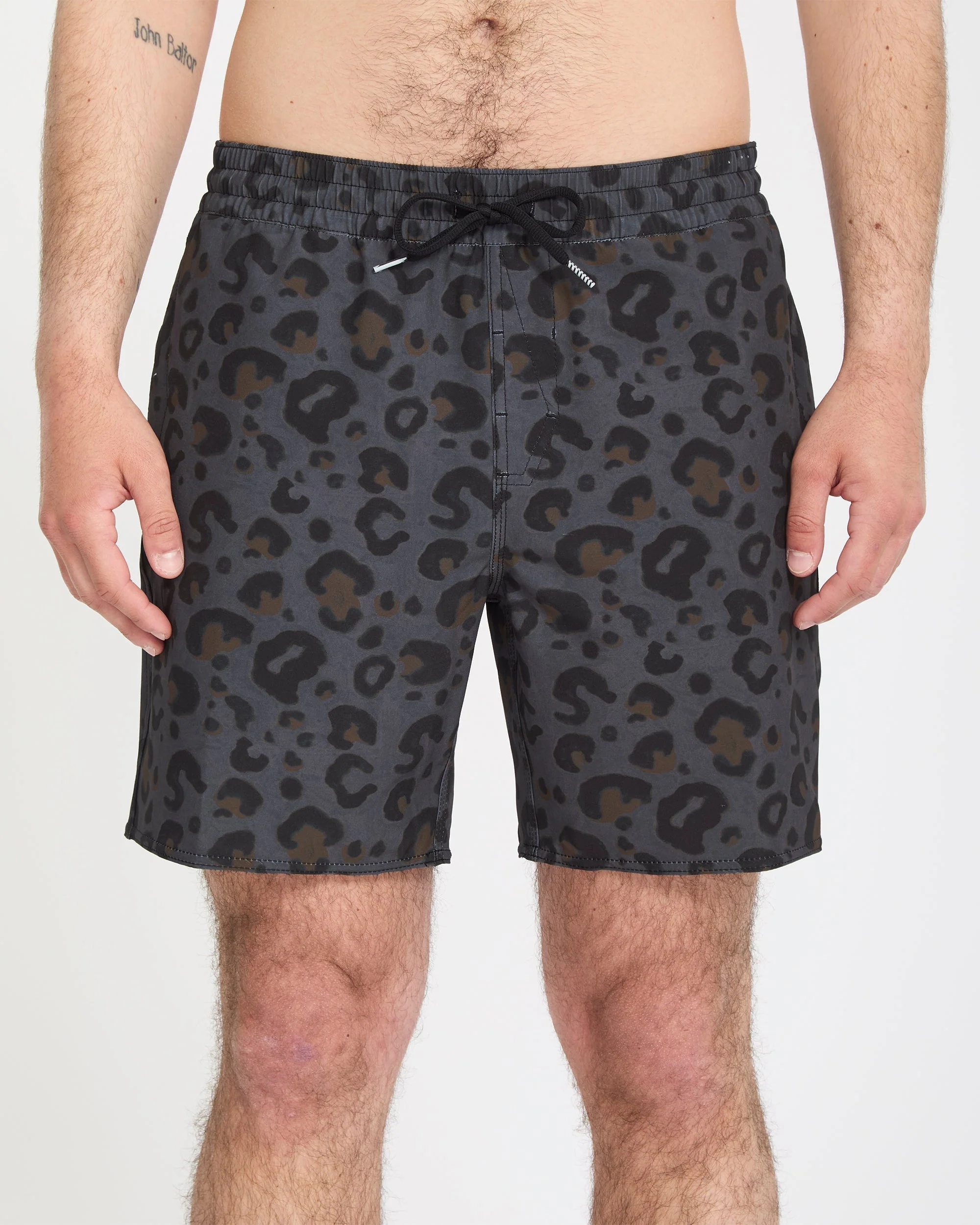 Melange Trunk 17" Boardshort - Asphalt Black - Image 3
