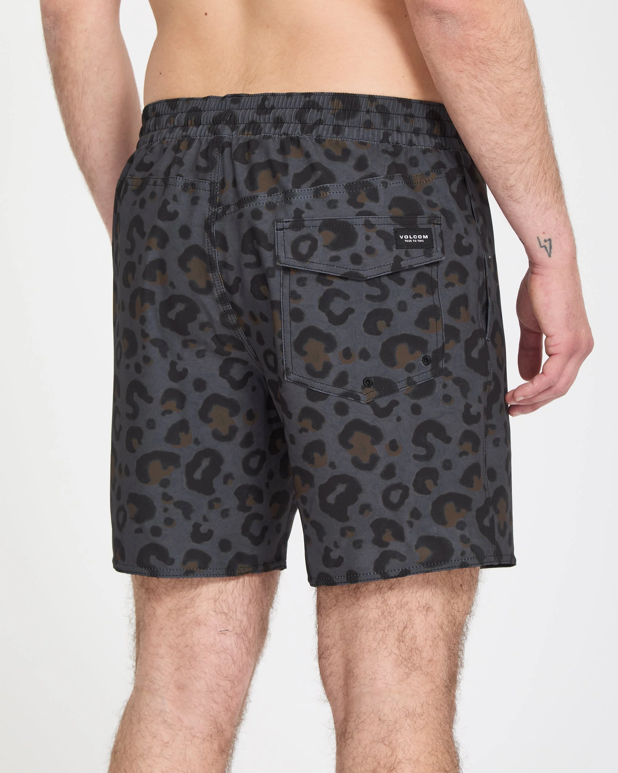 Melange Trunk 17" Boardshort - Asphalt Black - Image 5