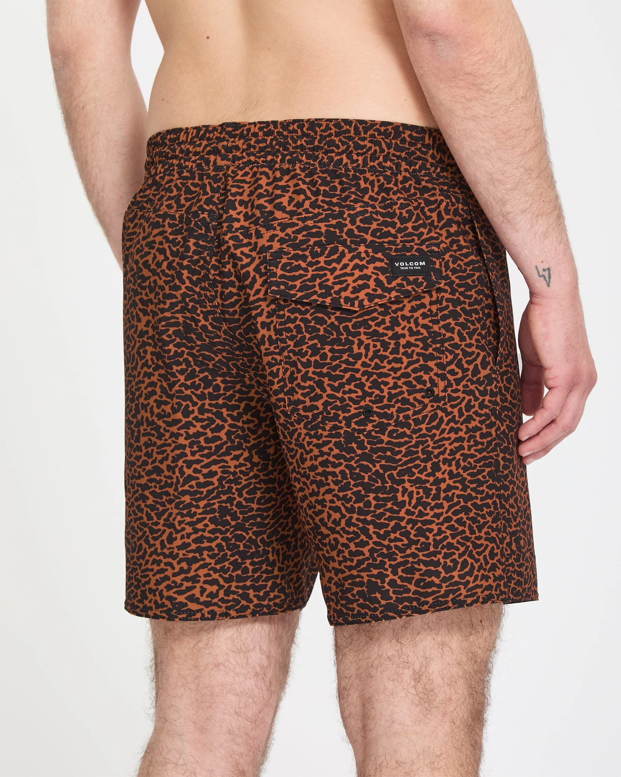 Melange Trunk 17" Boardshort - Brown Horn - Image 5