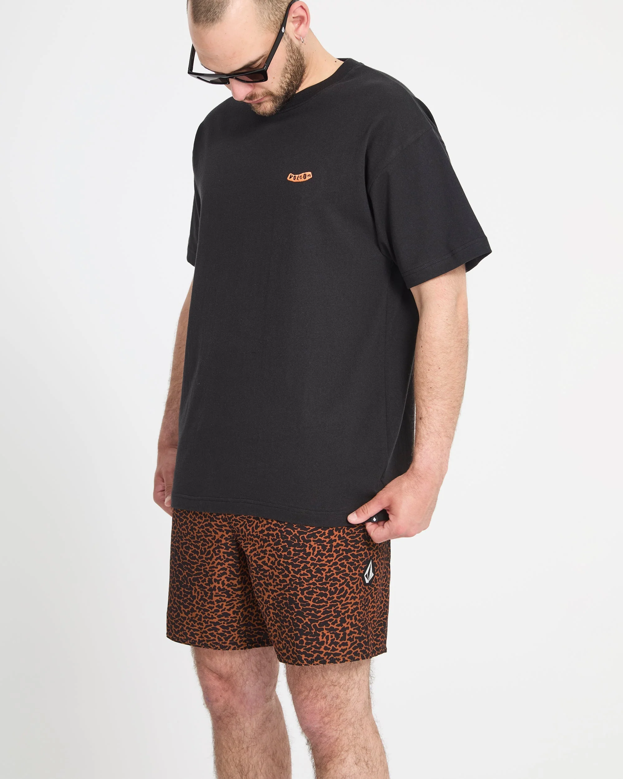 Melange Trunk 17" Boardshort - Brown Horn - Image 8