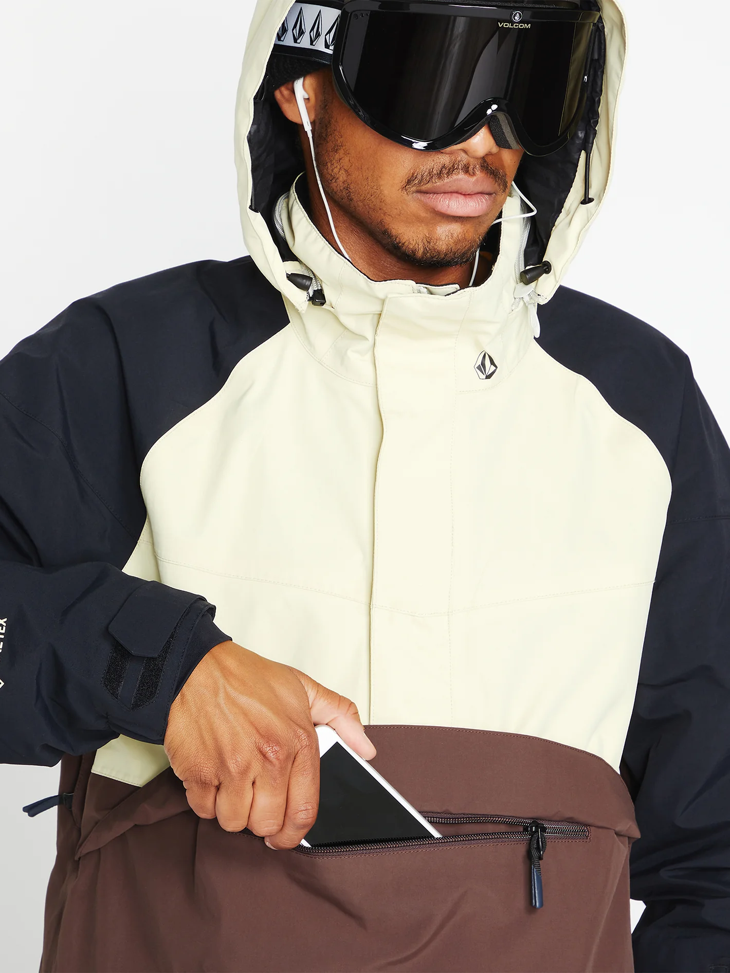 Melo Gore-Tex Pullover Jacket - Khaki - Image 9