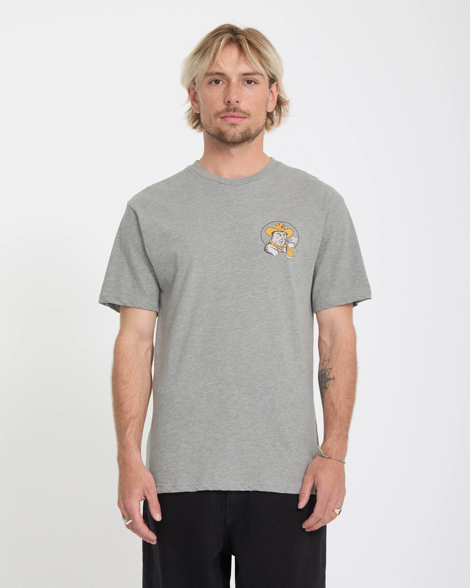 Meowdy T-Shirt - Heather Grey