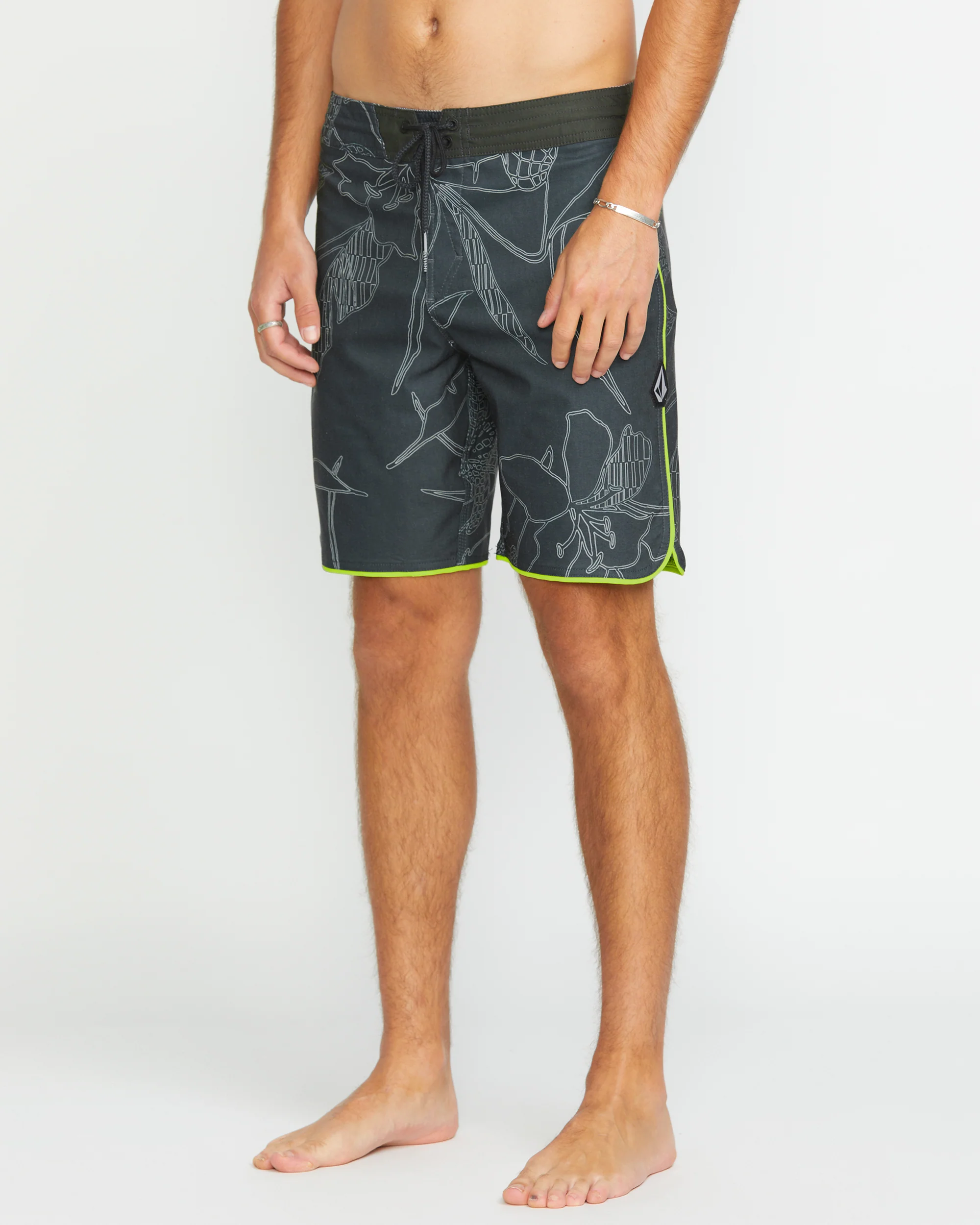 Mister Fib Scallop Stoney 19" Boardshort - STEALTH - Image 5