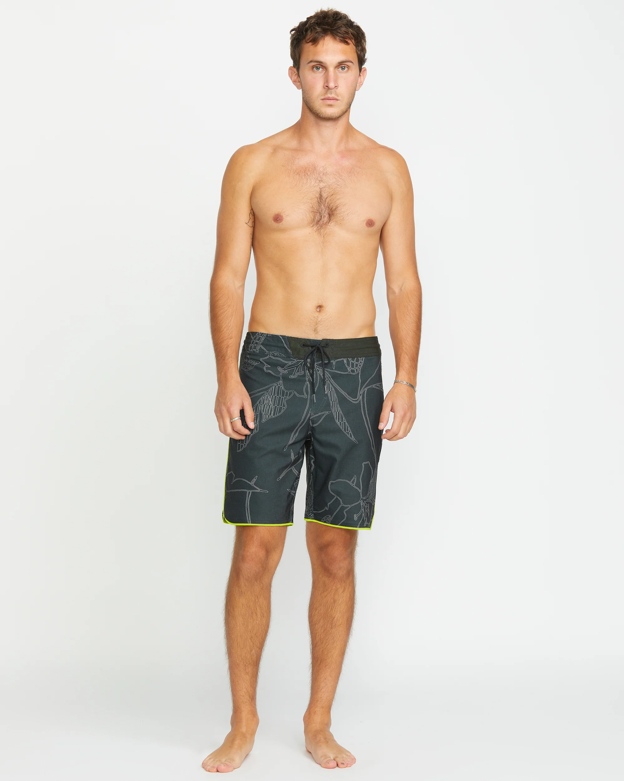 Mister Fib Scallop Stoney 19" Boardshort - STEALTH - Image 6