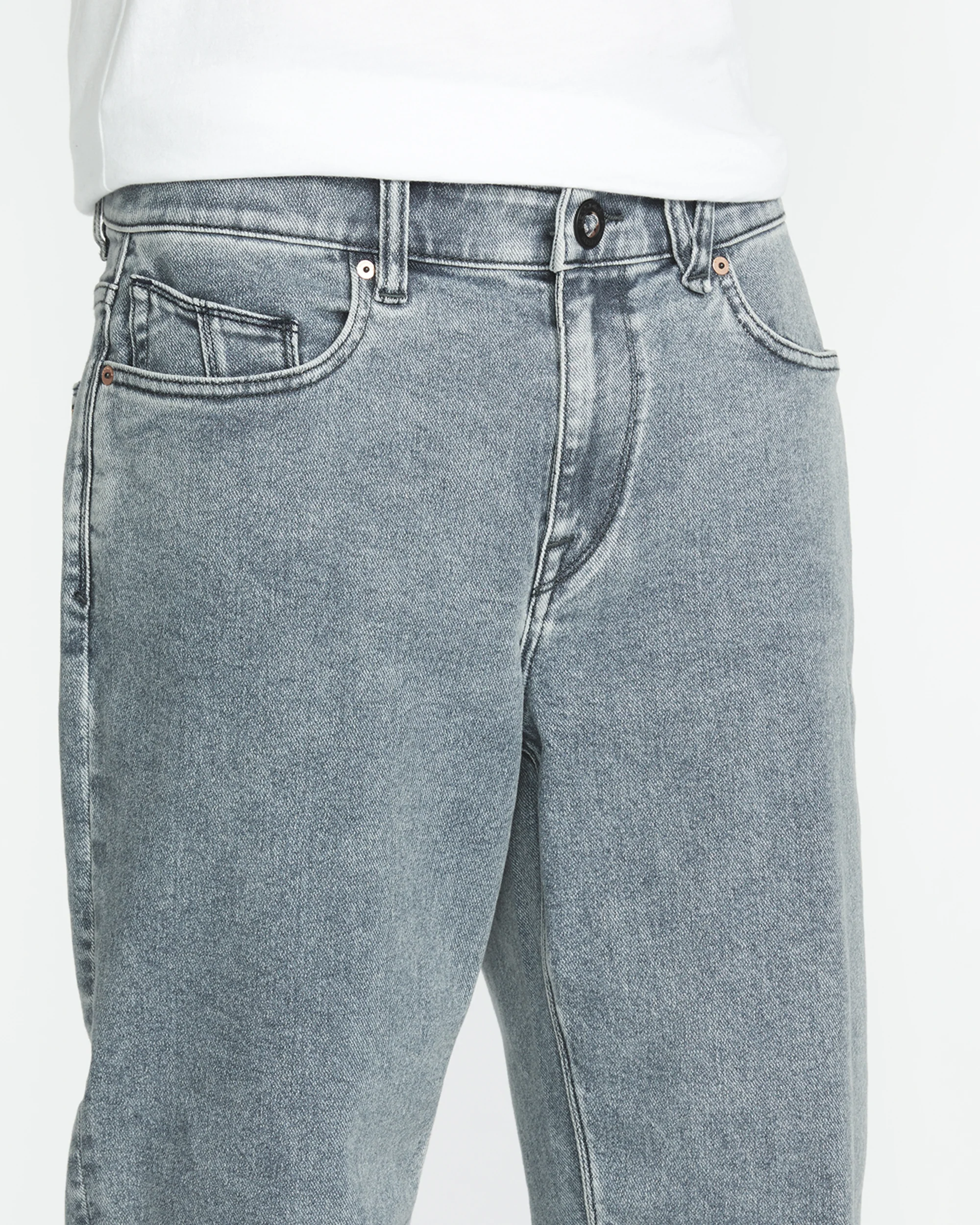 Modown Tapered Jeans - ASH BLUE - Image 5