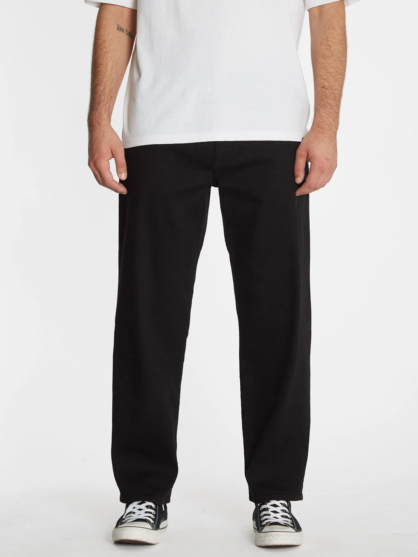 Modown Tapered Jeans - BLACK ON BLACK - Image 6