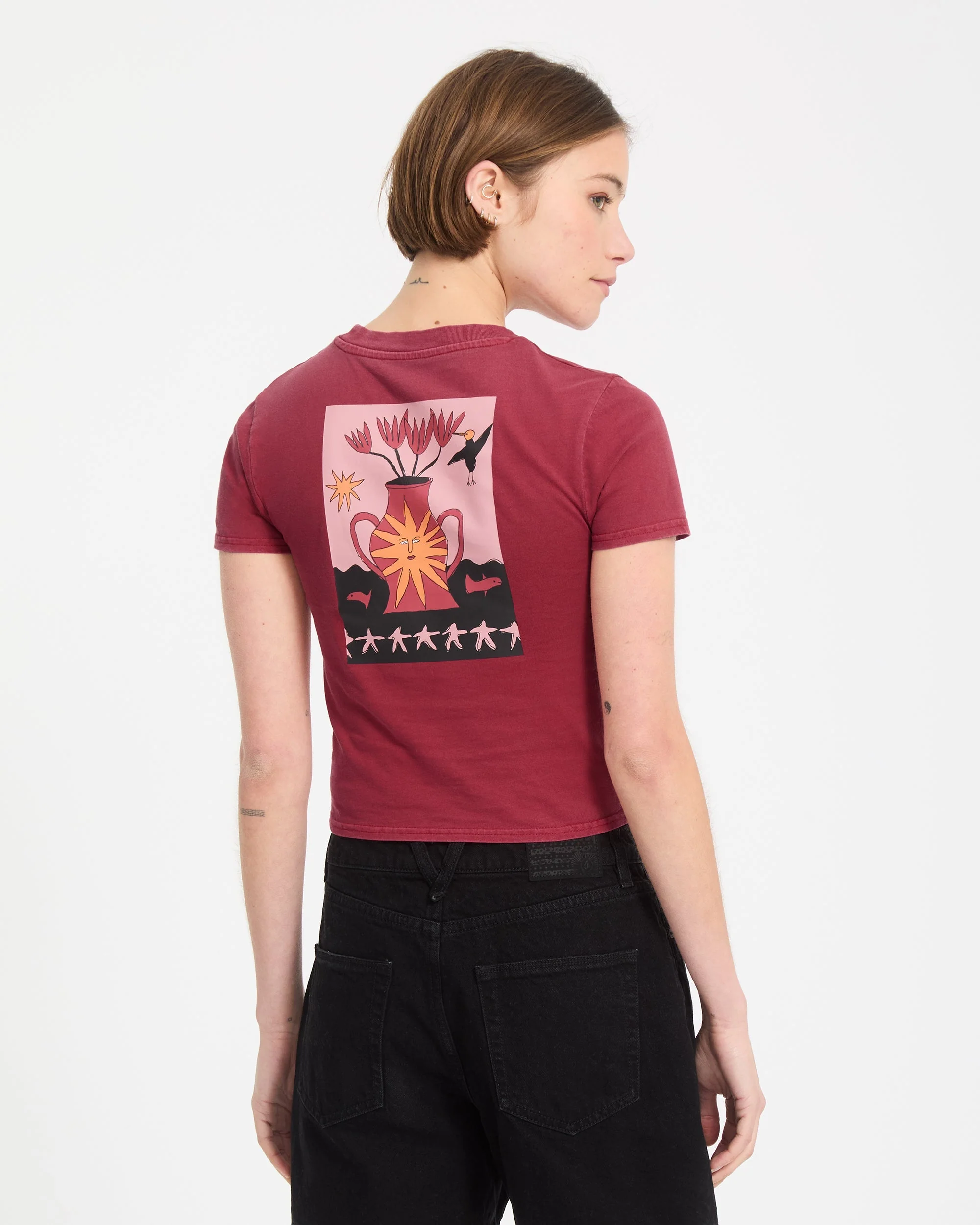 Moove On T-Shirt - Deep Red - Image 2