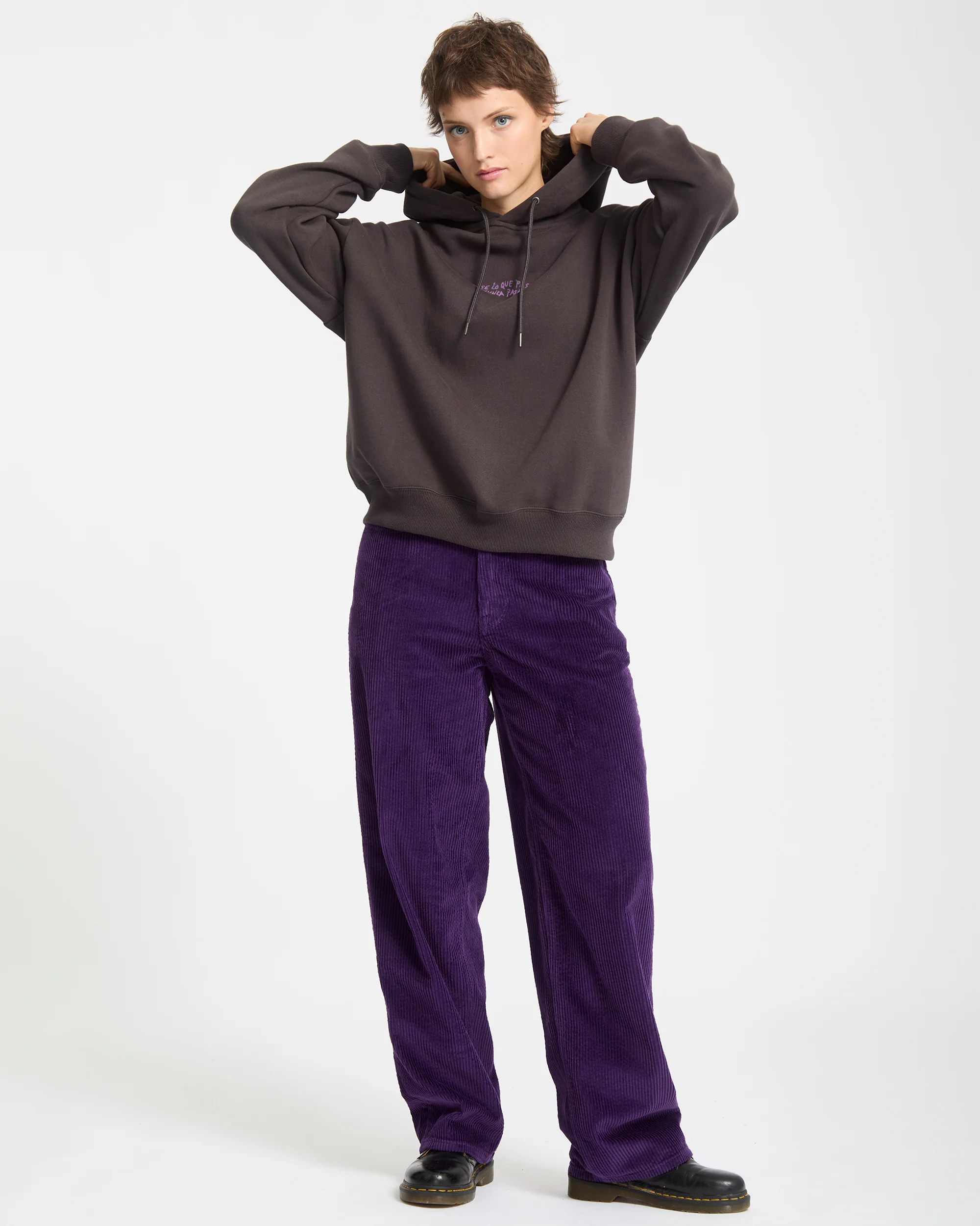 Moove On Hoodie - Vintage Black - Image 11