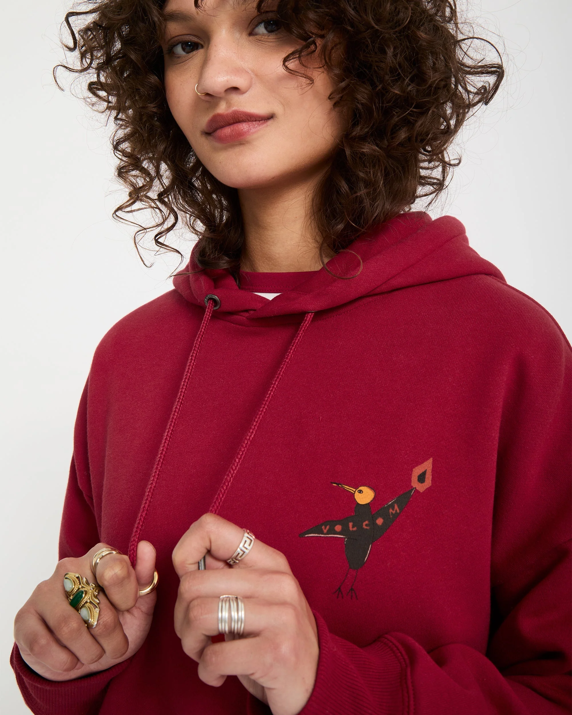 Moove On Hoodie - Deep Red - Image 7