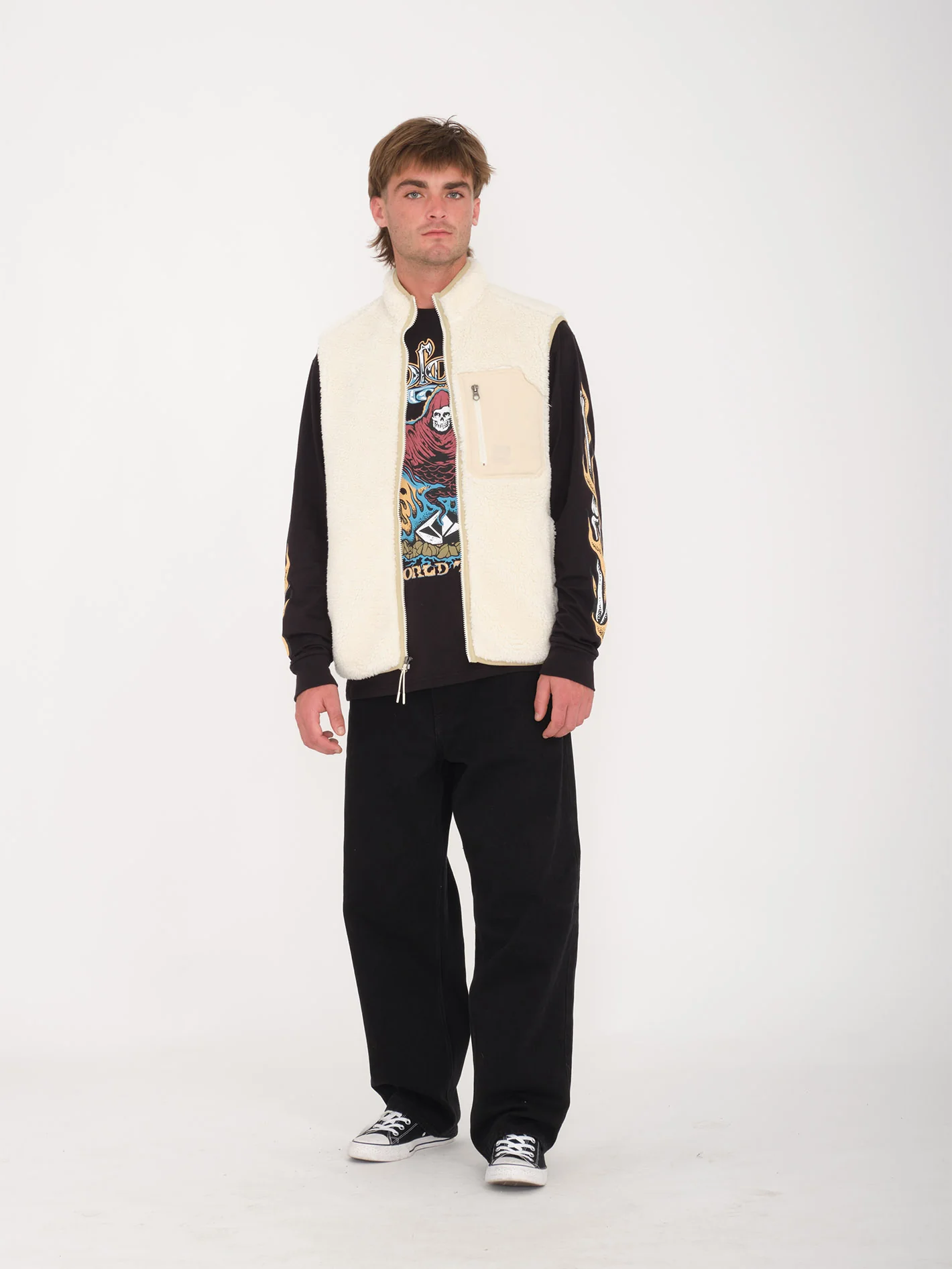 Muzzer Fuzzar Vest - DIRTY WHITE - Image 3