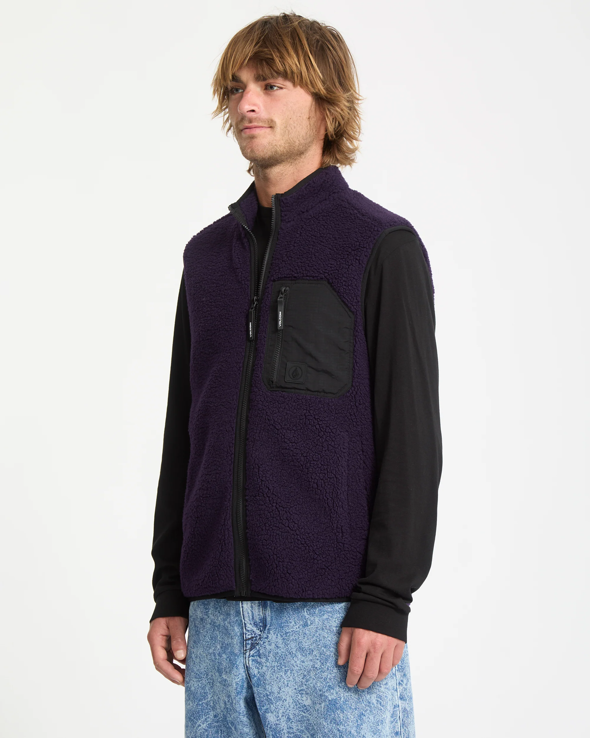 Muzzer Fuzzar Vest - Dark Purple - Image 7