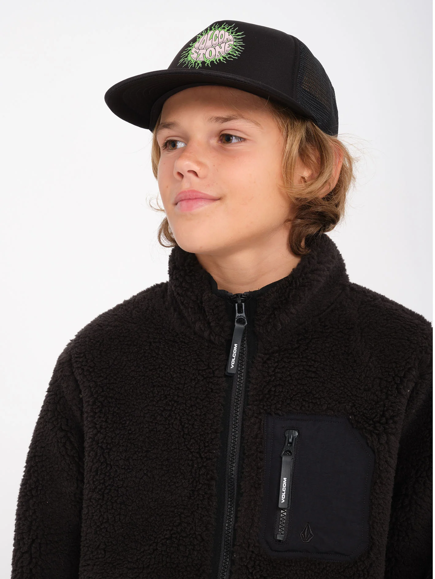 Muzzer Fuzzar Zip Sweatshirt- Black - (KIDS) - Image 6
