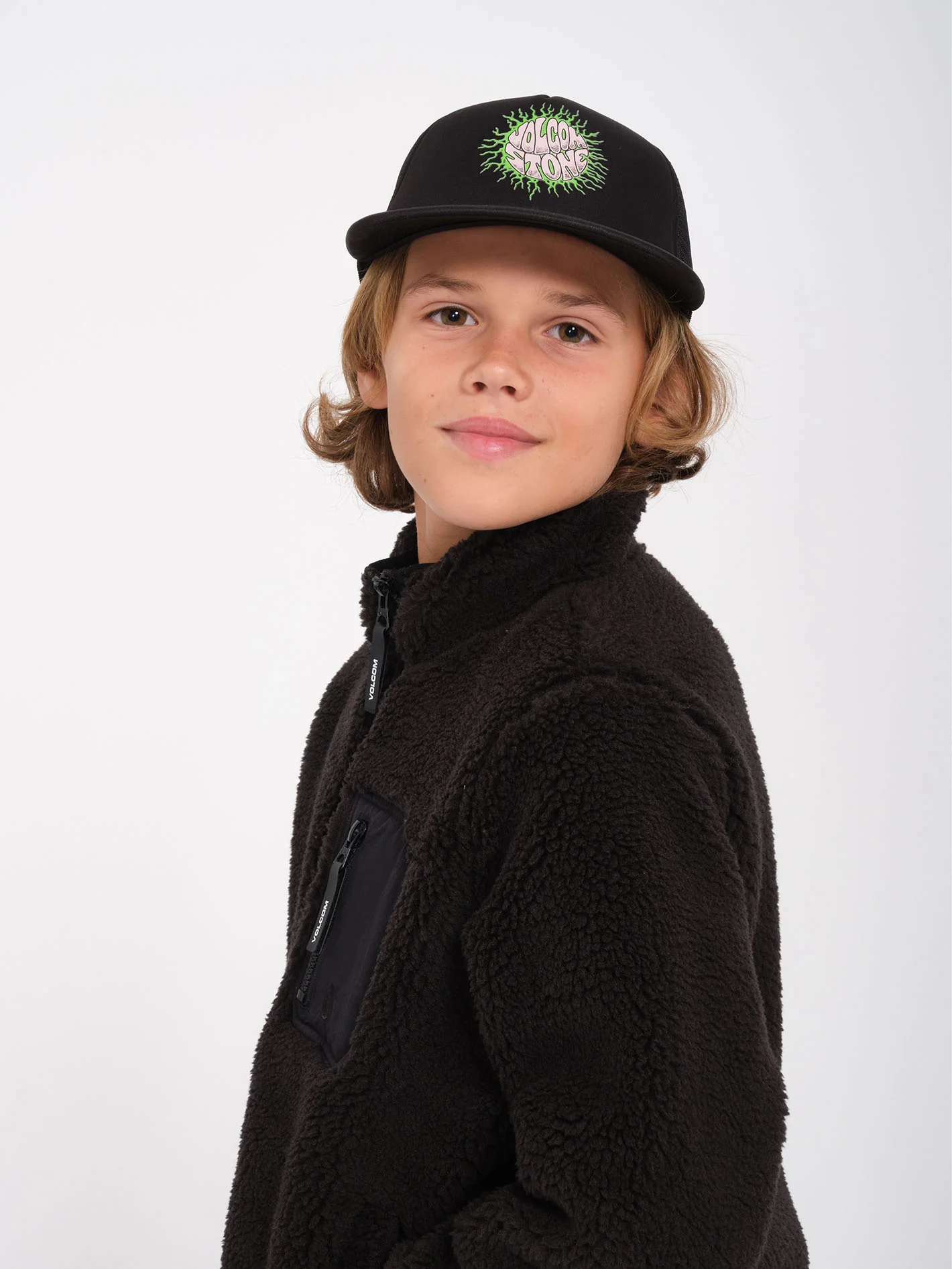 Muzzer Fuzzar Zip Sweatshirt- Black - (KIDS) - Image 7