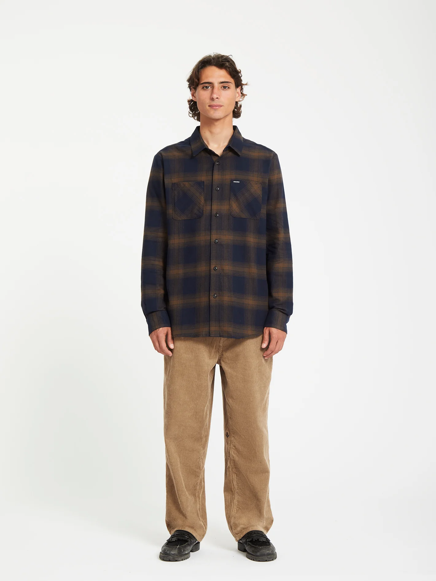 Netastone Flannel Shirt - Dark Earth - Image 3