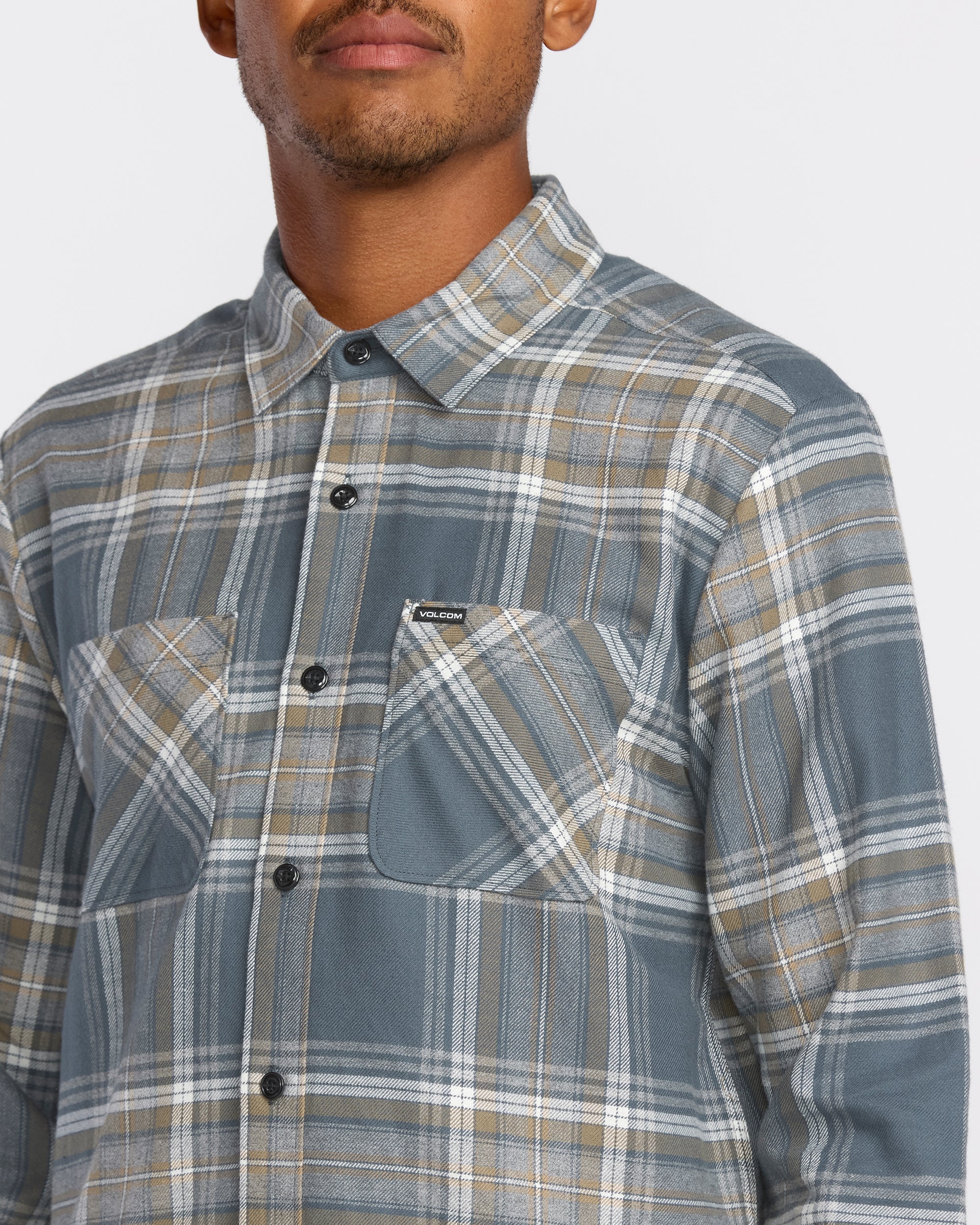 Netastone Flannel Shirt - Dark Slate - Image 3
