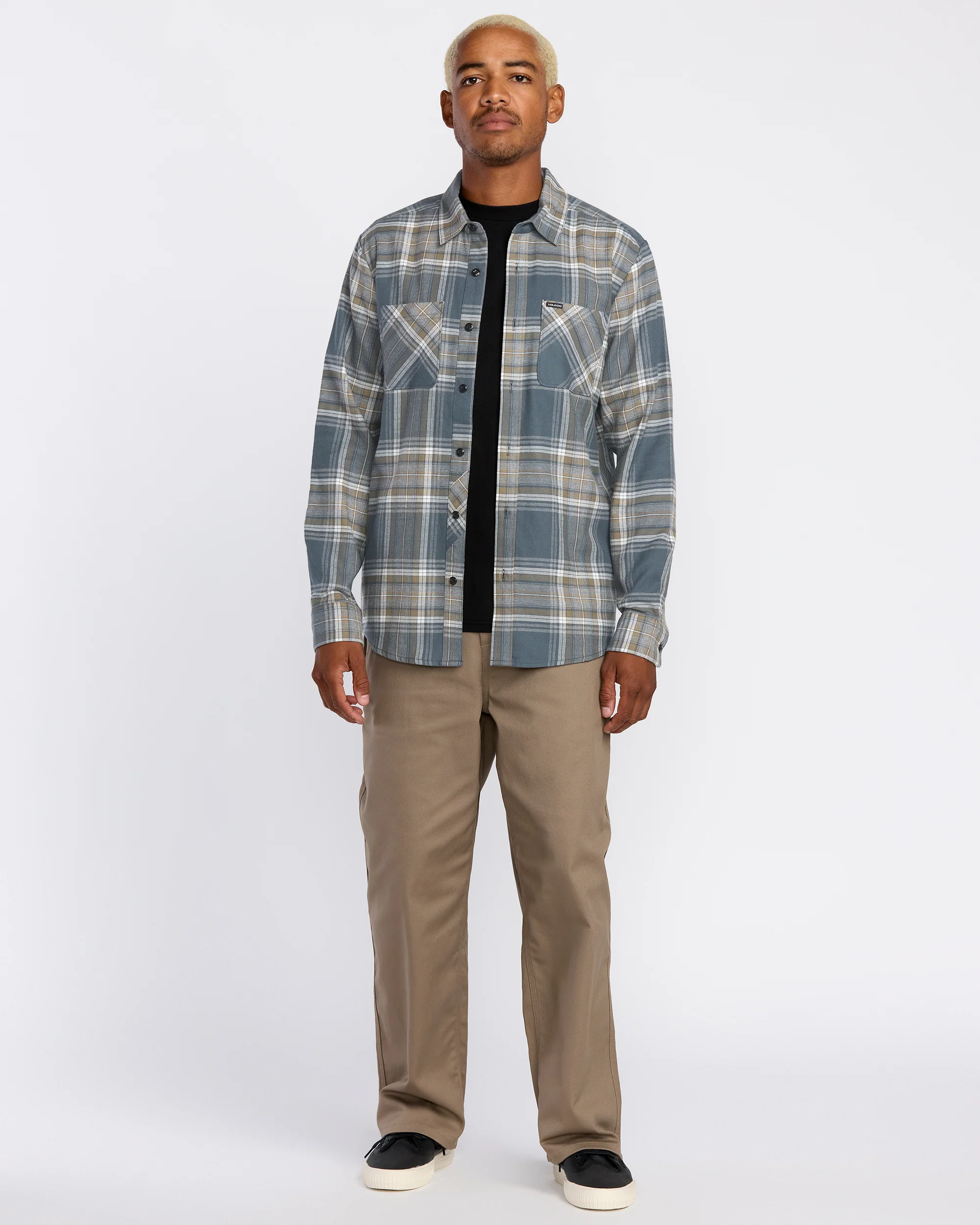 Netastone Flannel Shirt - Dark Slate - Image 4