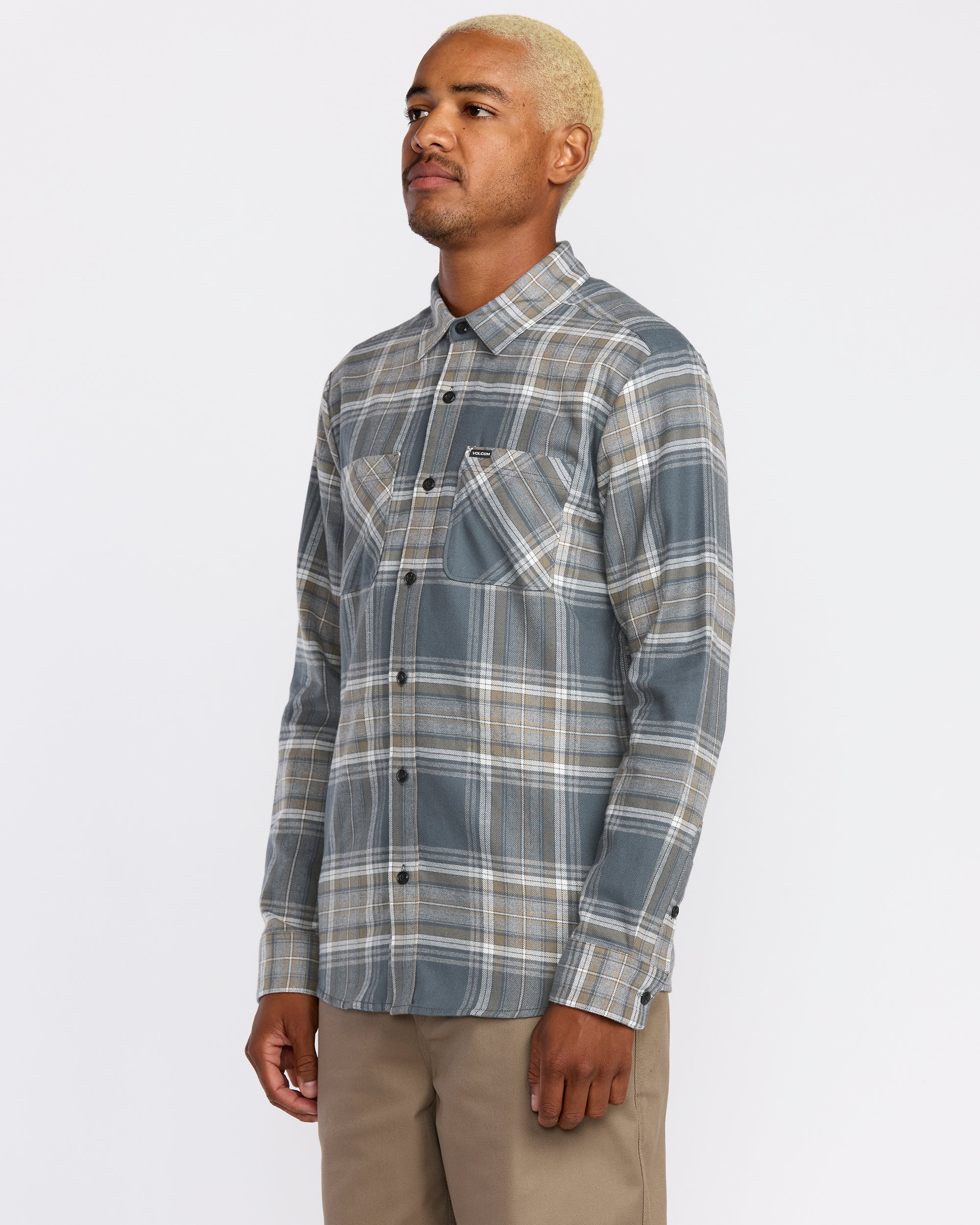 Netastone Flannel Shirt - Dark Slate - Image 5
