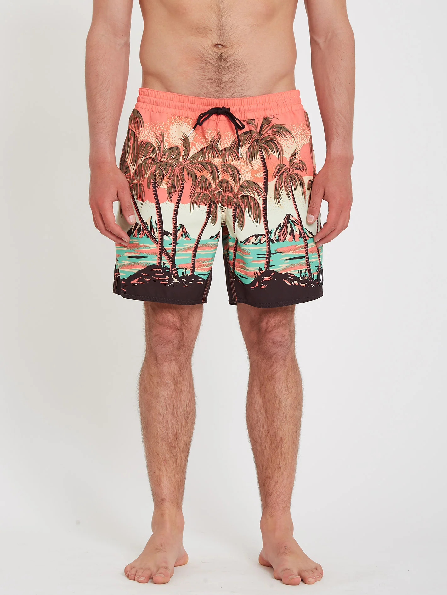 Novelty Trunk 17" Boardshort - LIVING CORAL - Image 2