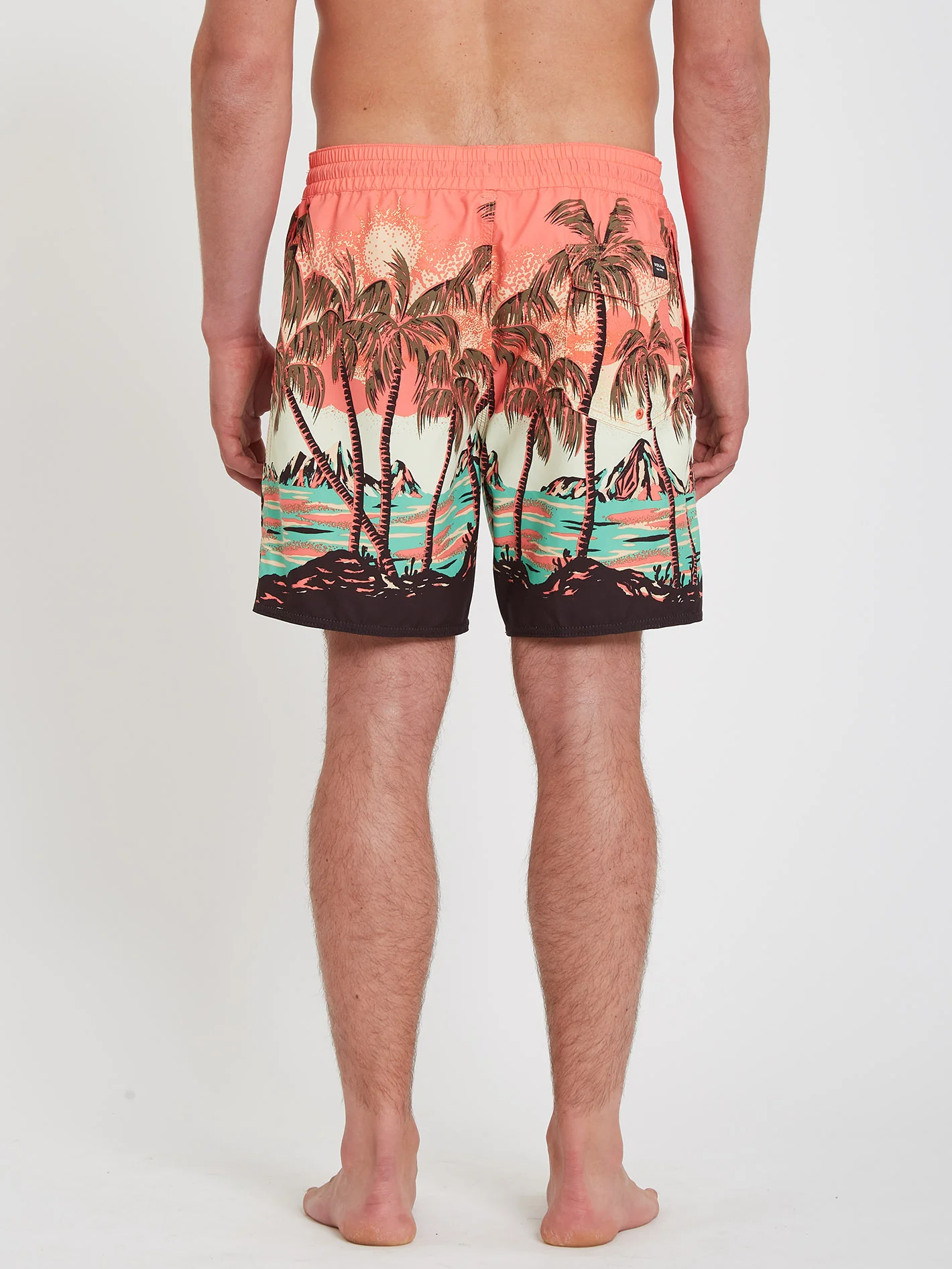 Novelty Trunk 17" Boardshort - LIVING CORAL - Image 3