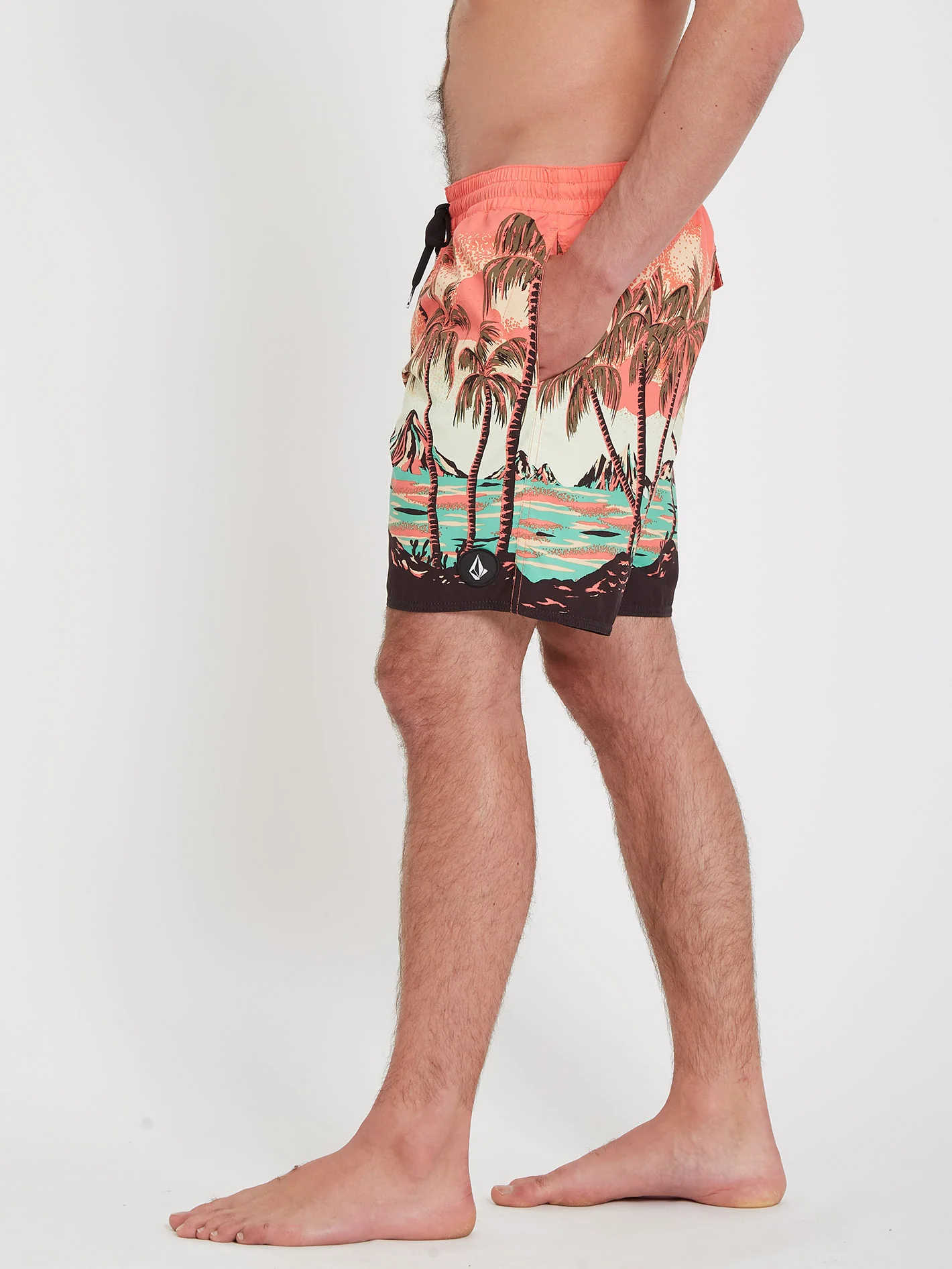 Novelty Trunk 17" Boardshort - LIVING CORAL - Image 4