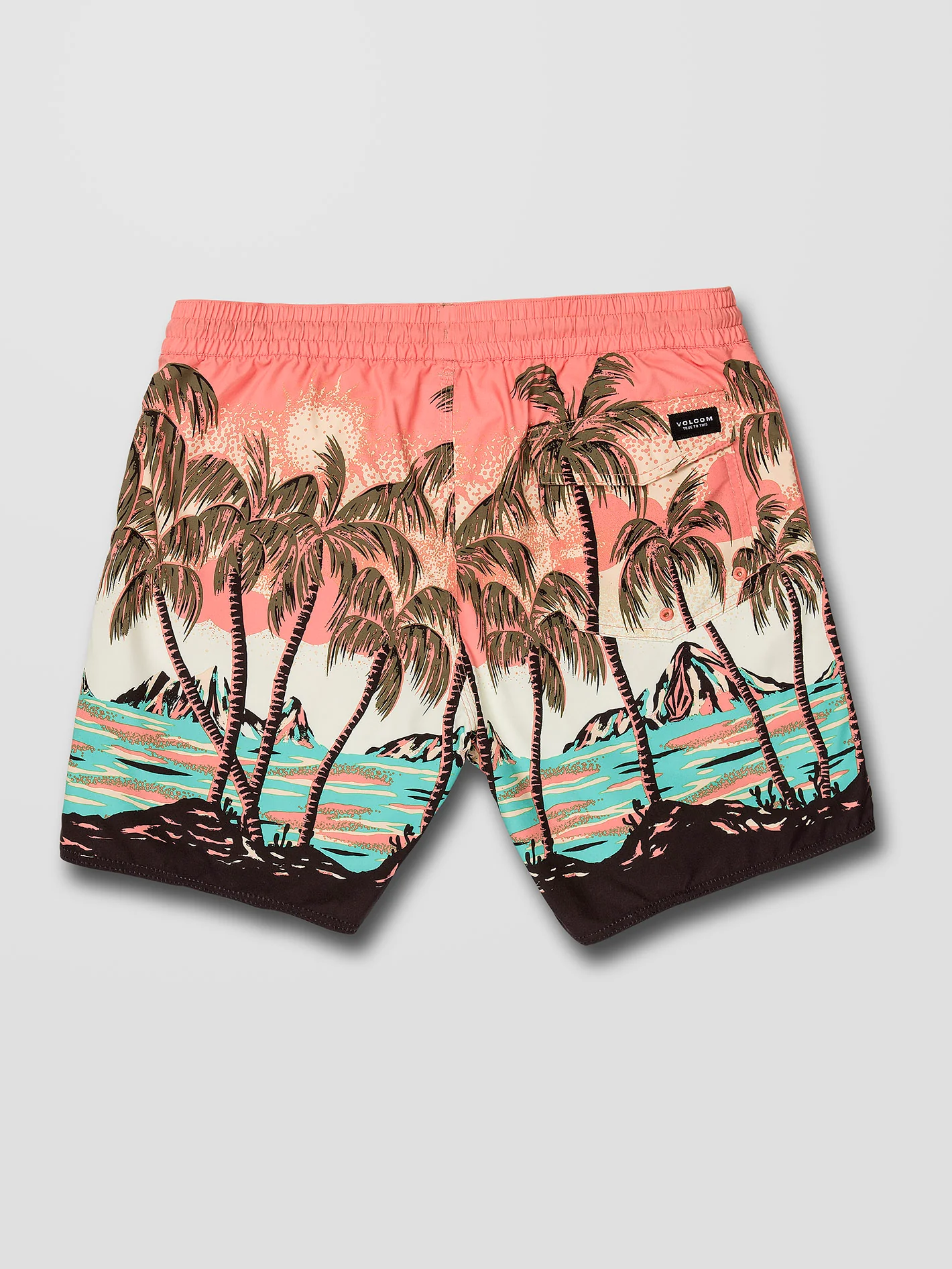Novelty Trunk 17" Boardshort - LIVING CORAL - Image 5