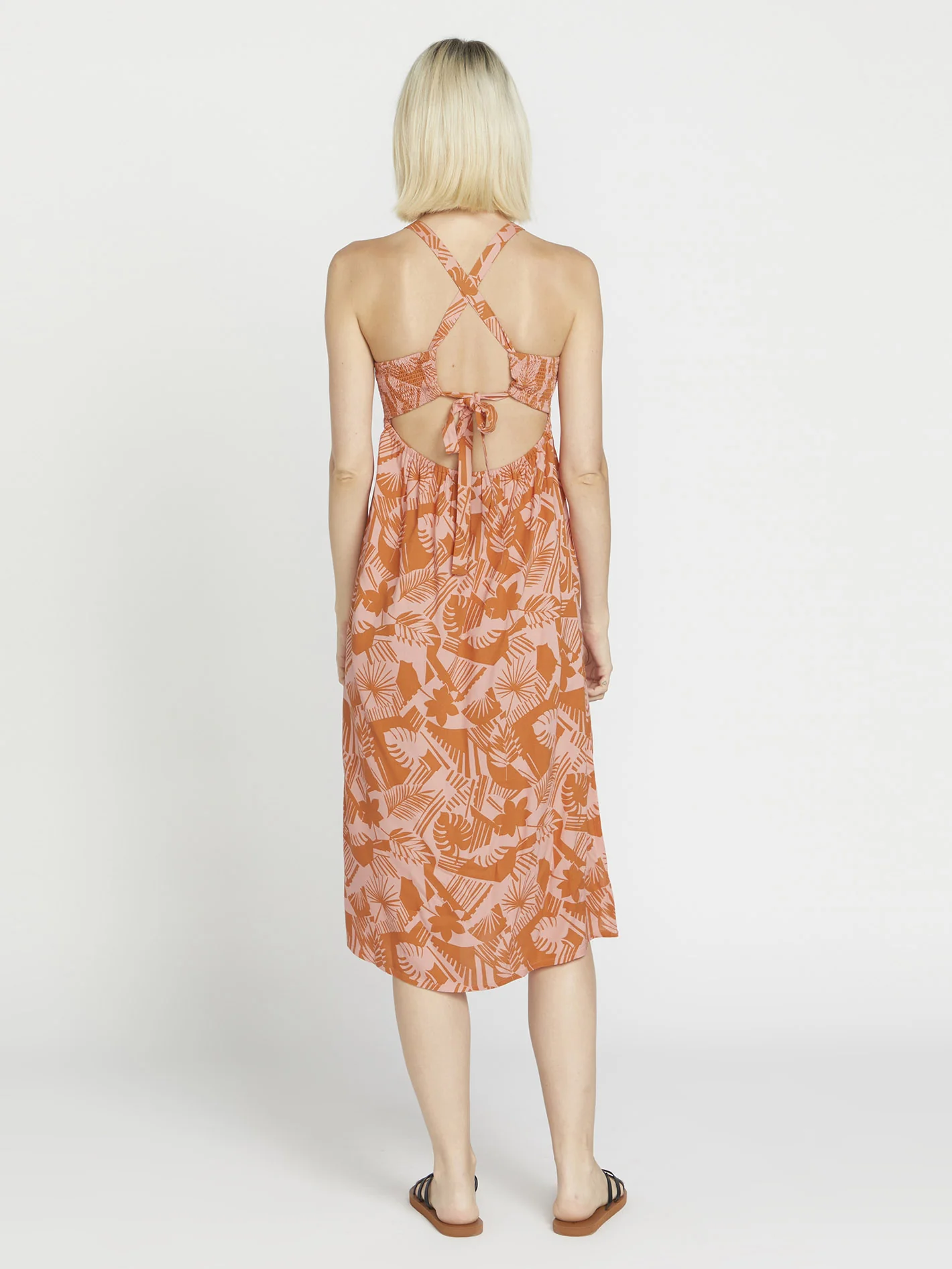 Off Tropic Dress - Burnt Sienna - Image 2