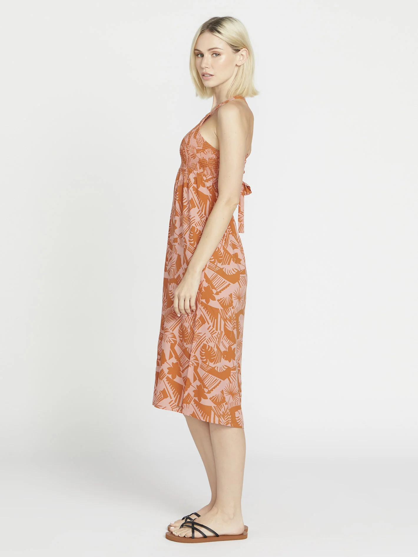 Off Tropic Dress - Burnt Sienna - Image 3